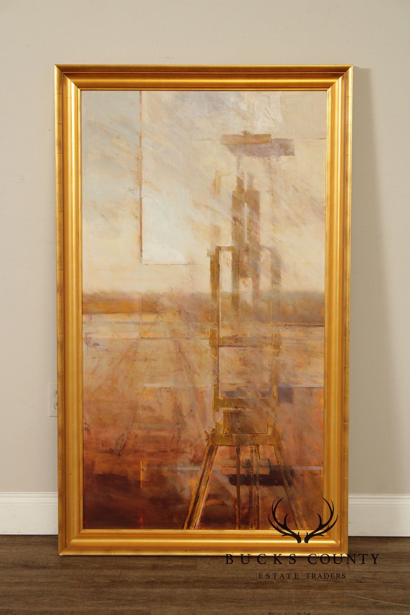 Michael Bartmann Oil Painting, Industrial Space II