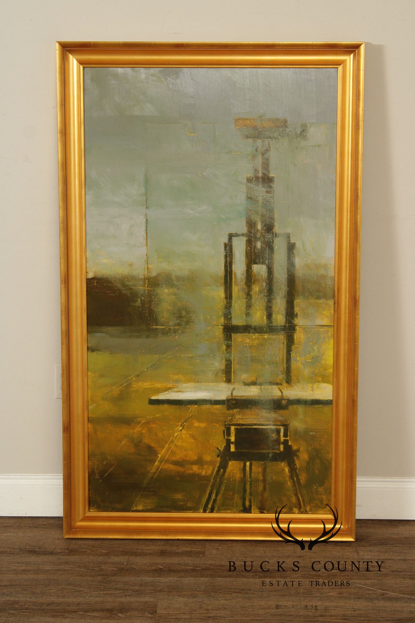 Michael Bartmann Oil Painting, Industrial Space