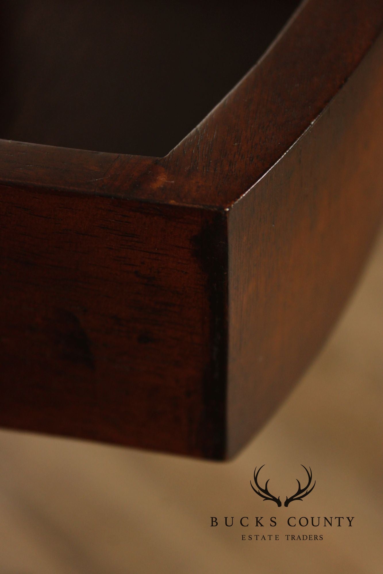 John-Richard 'European Crossroads' Round Mahogany Lamp Table