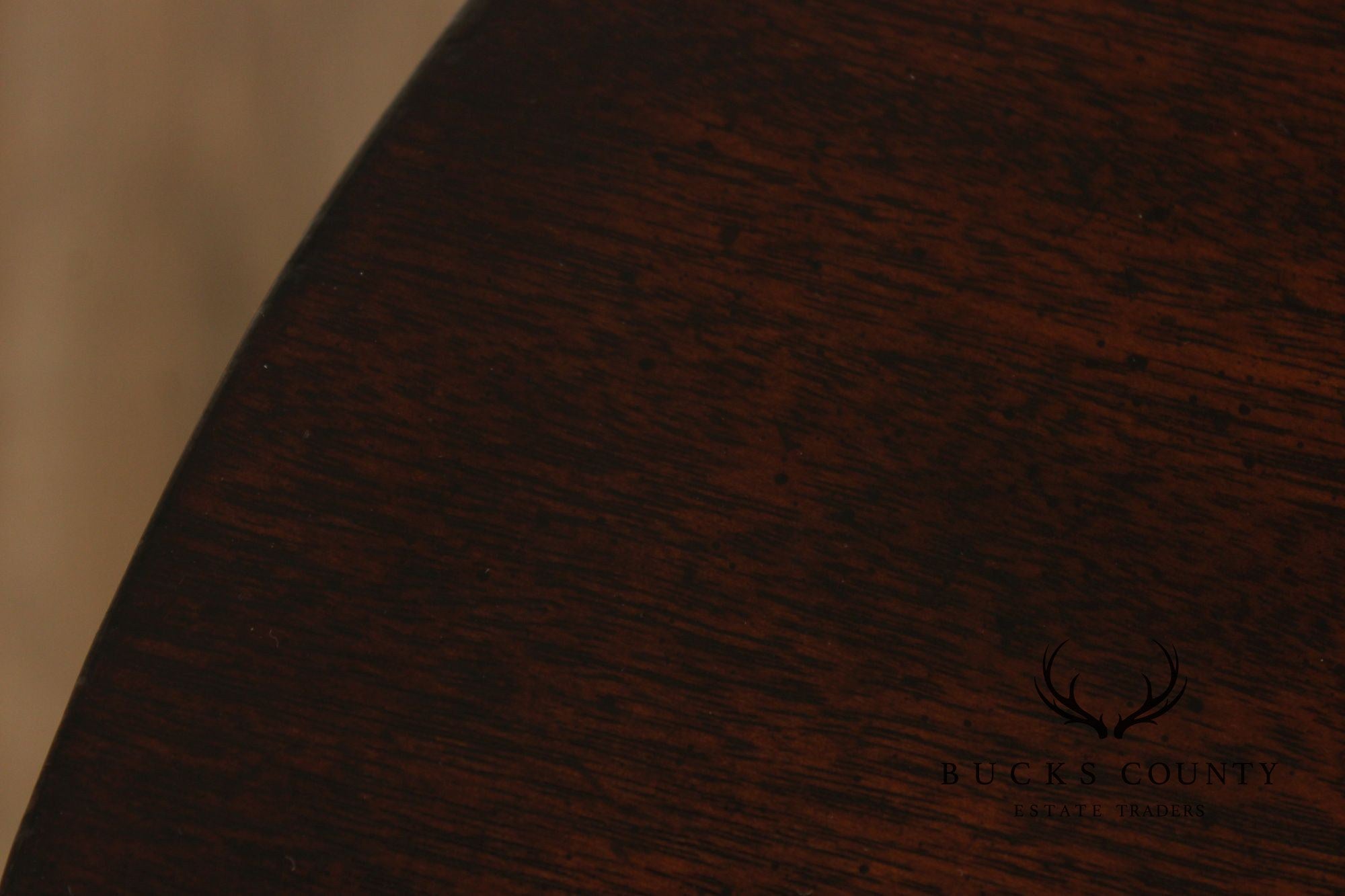 John-Richard 'European Crossroads' Round Mahogany Lamp Table