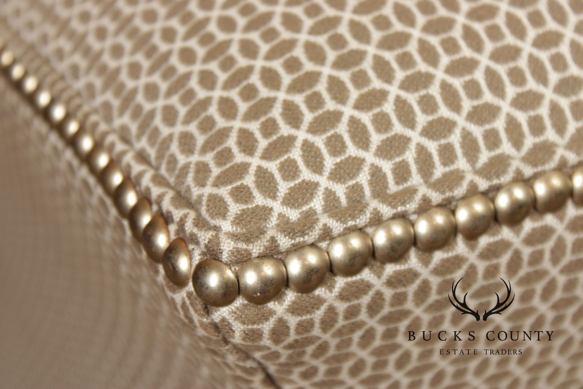 Transitional Custom Upholstered Pair of Cube Ottomans