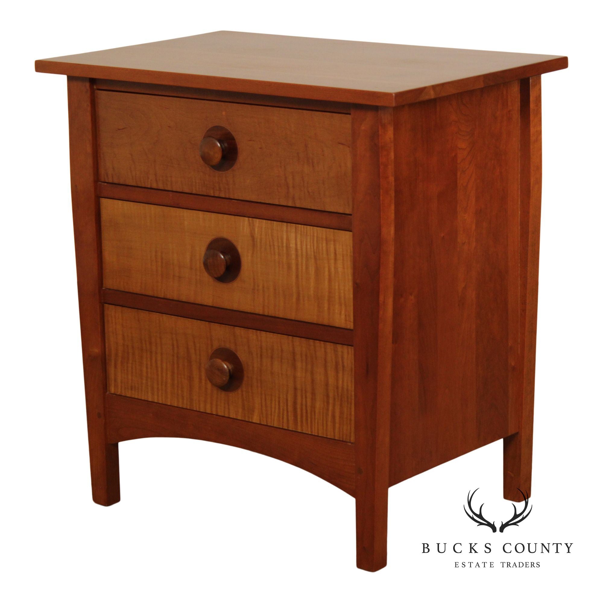 Stickley Mission Collection Cherry Harvey Ellis Three Drawer Nightstand