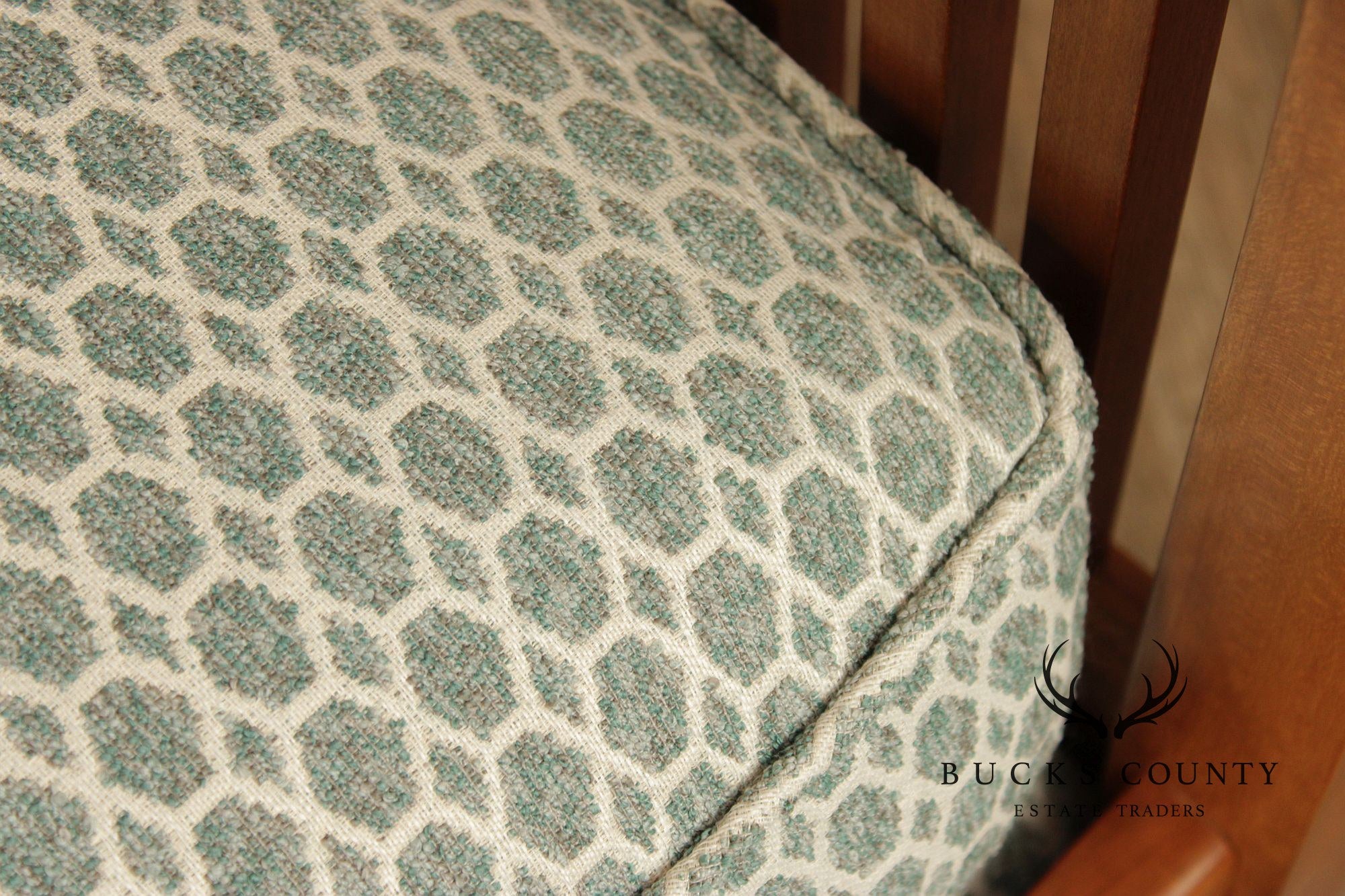 Stickley Pair Mission Style Cherry Spindle Lounge Chairs