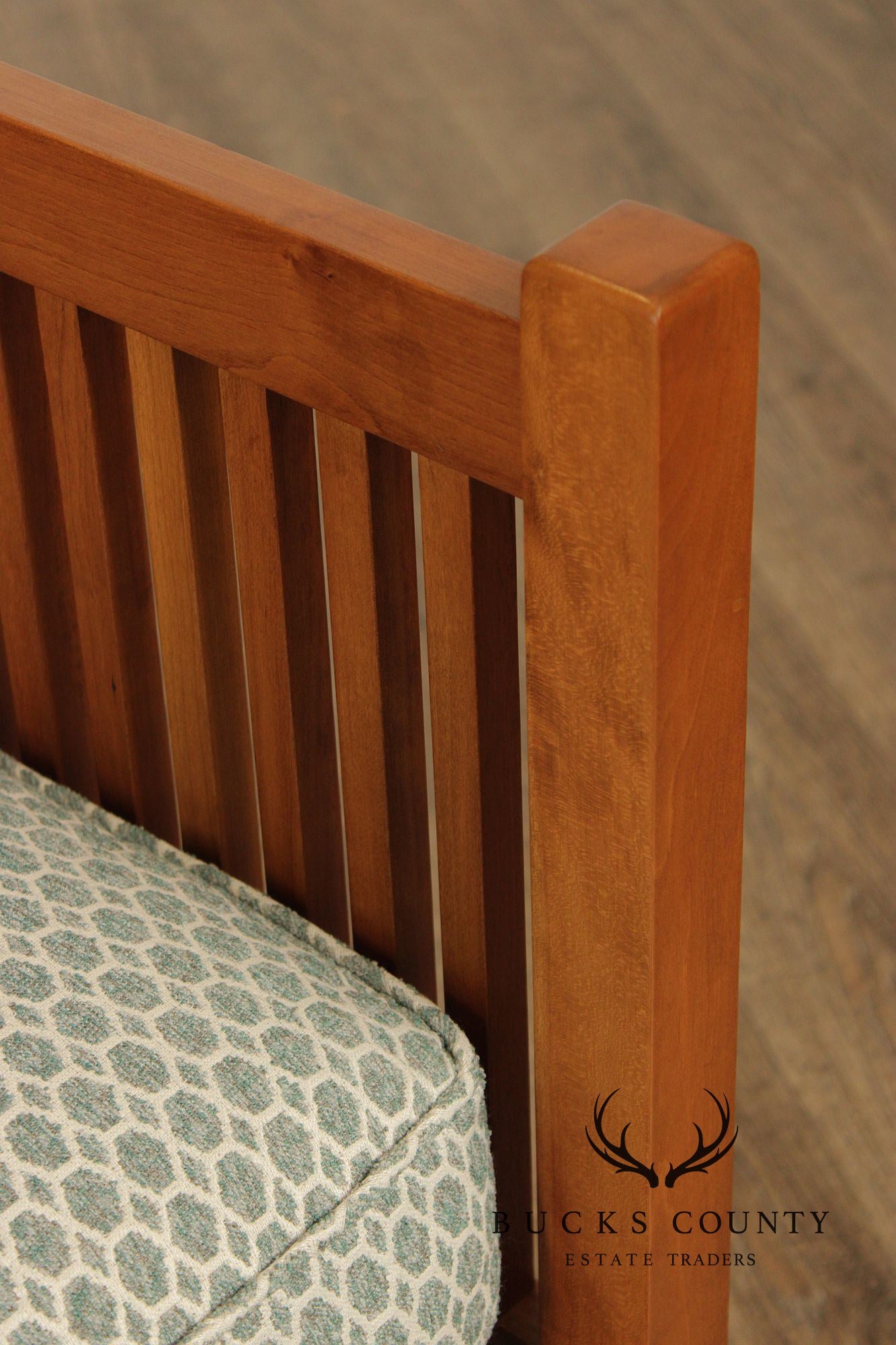 Stickley Pair Mission Style Cherry Spindle Lounge Chairs