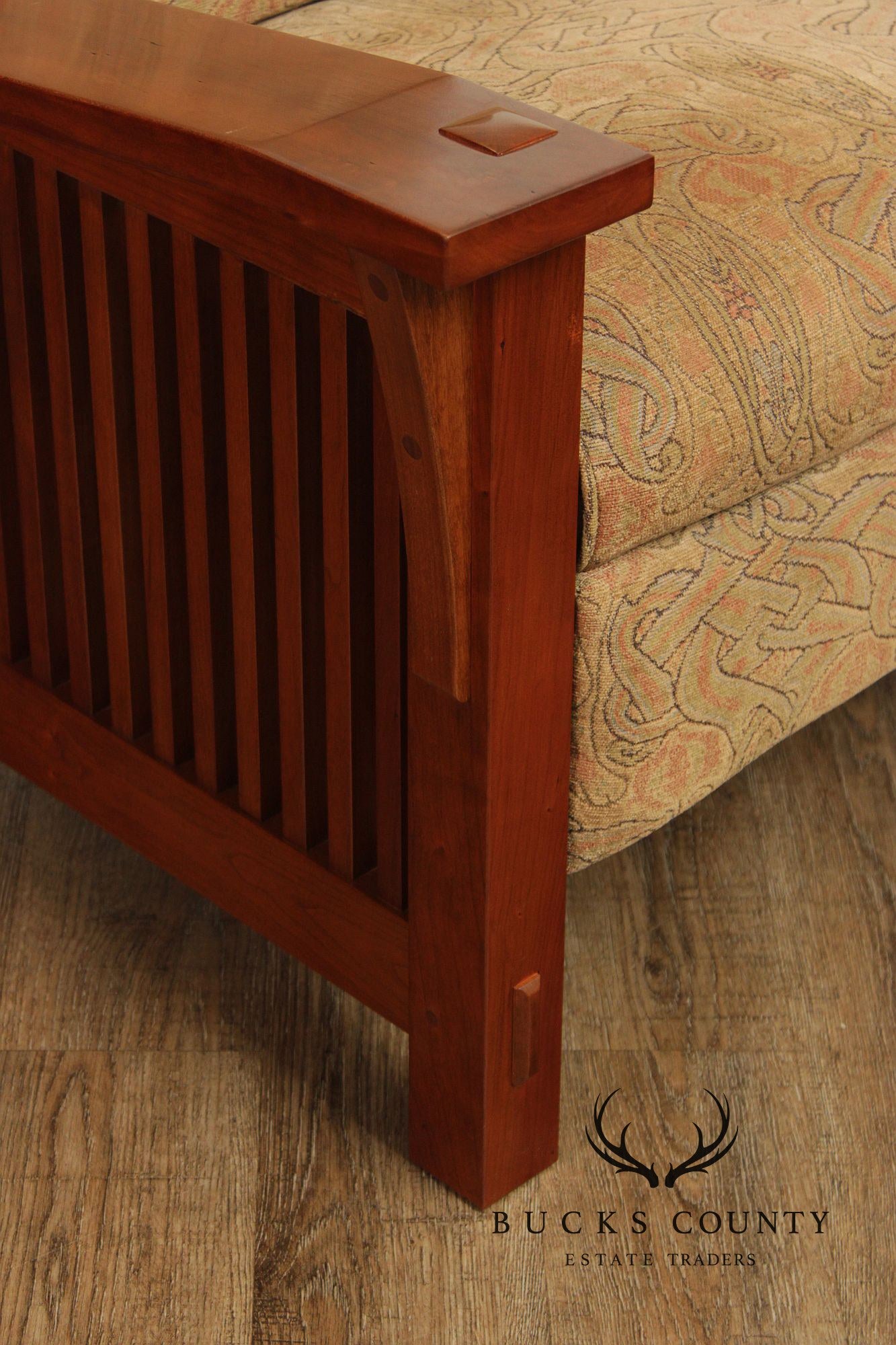 Stickley Mission Collection Cherry Spindle Morris Recliner