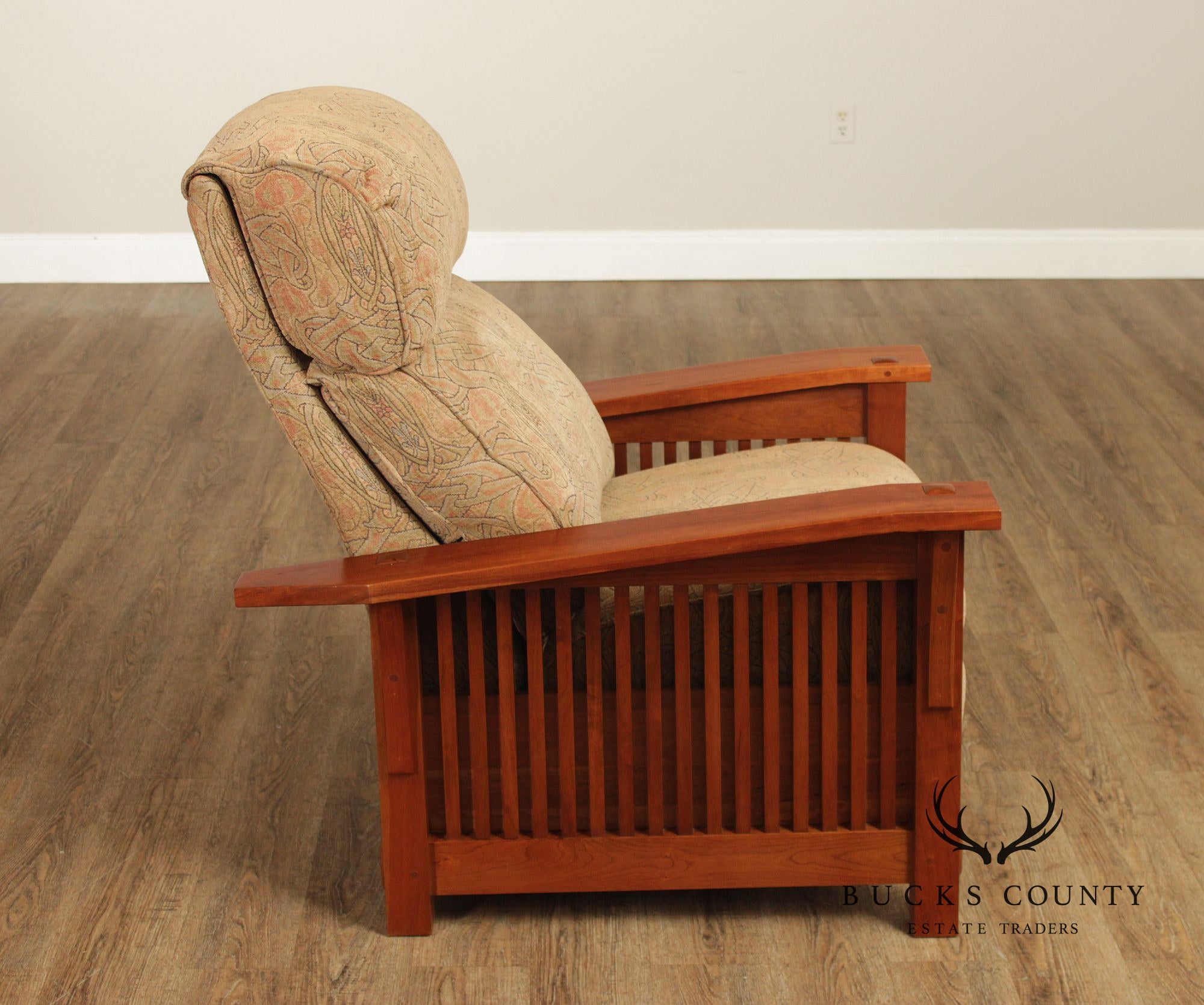 Stickley Mission Collection Cherry Spindle Morris Recliner