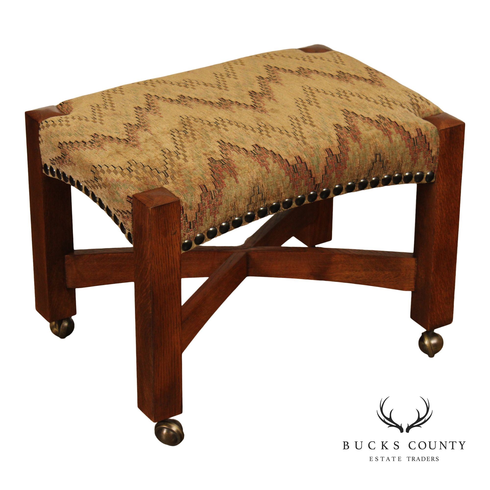 Stickley Mission Collection Oak Eastwood Footstool
