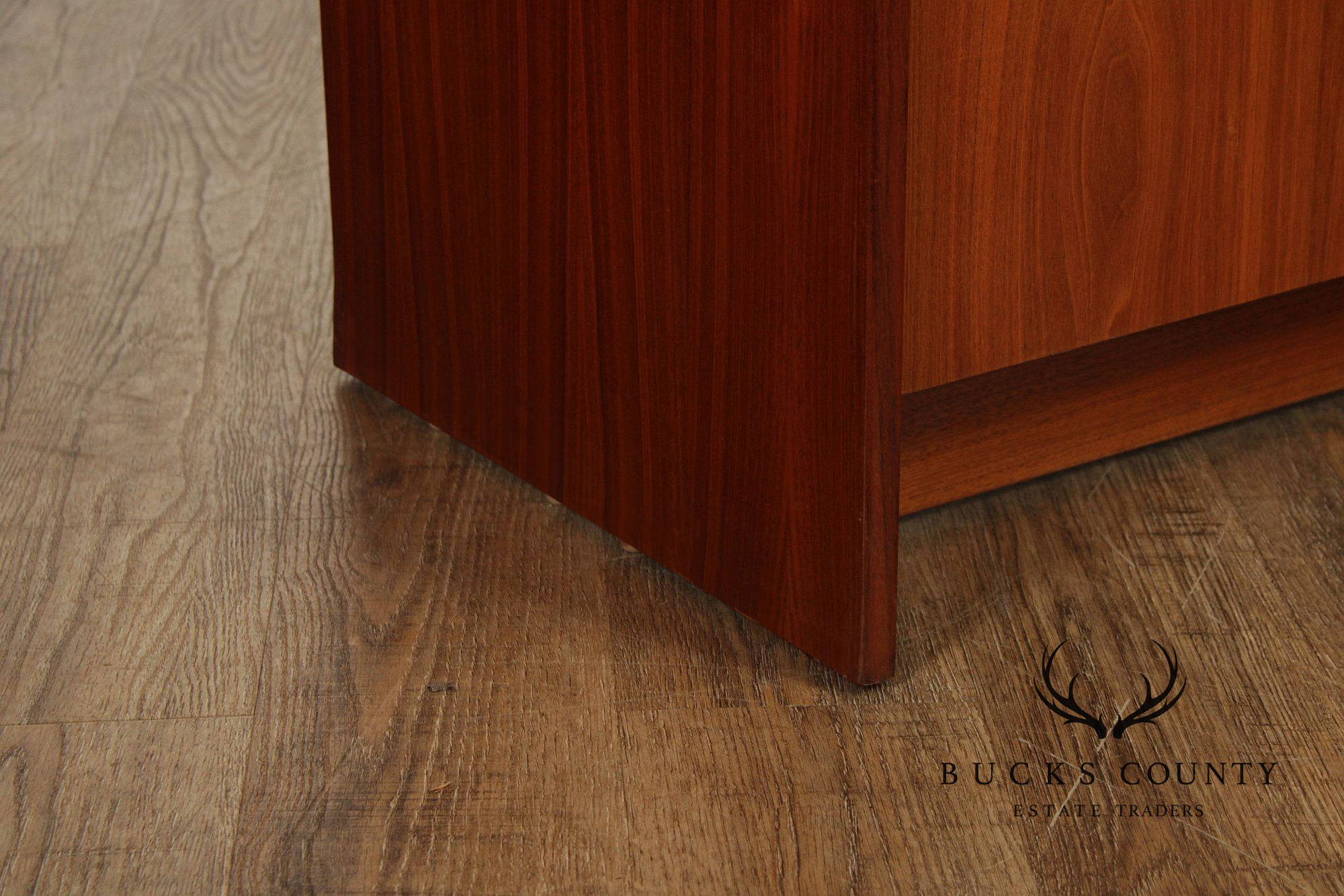 Mid-Century Danish Modern Teak Credenza With Hutch