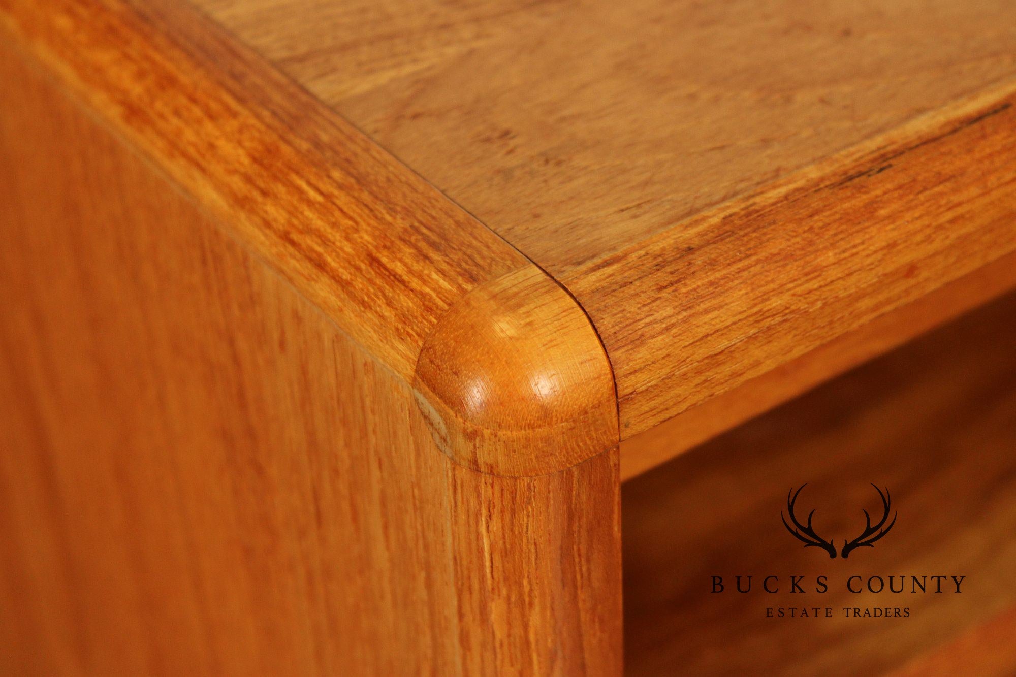 Danish Modern Teak Open Low Bookcase