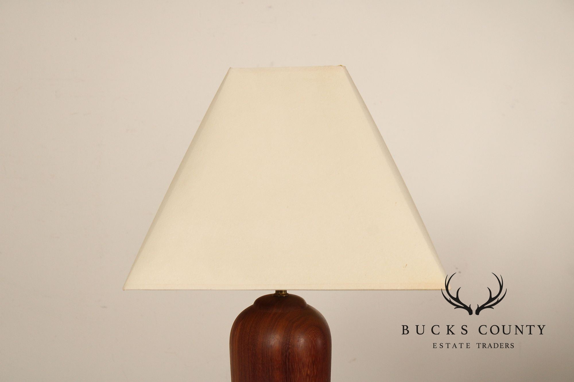 Danish Modern Pair of Sculpted Teak Table Lamps