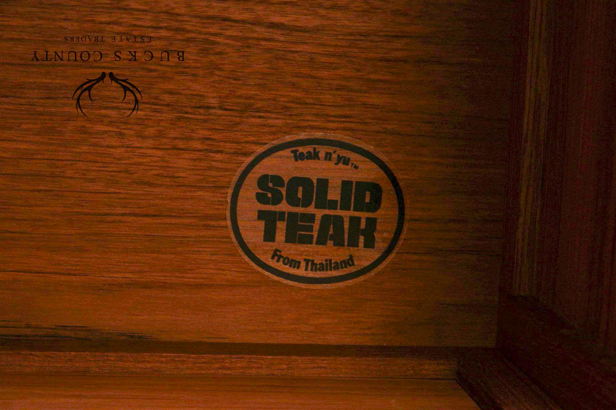 Teak N'Yu Danish Modern Style Teak Blanket Chest