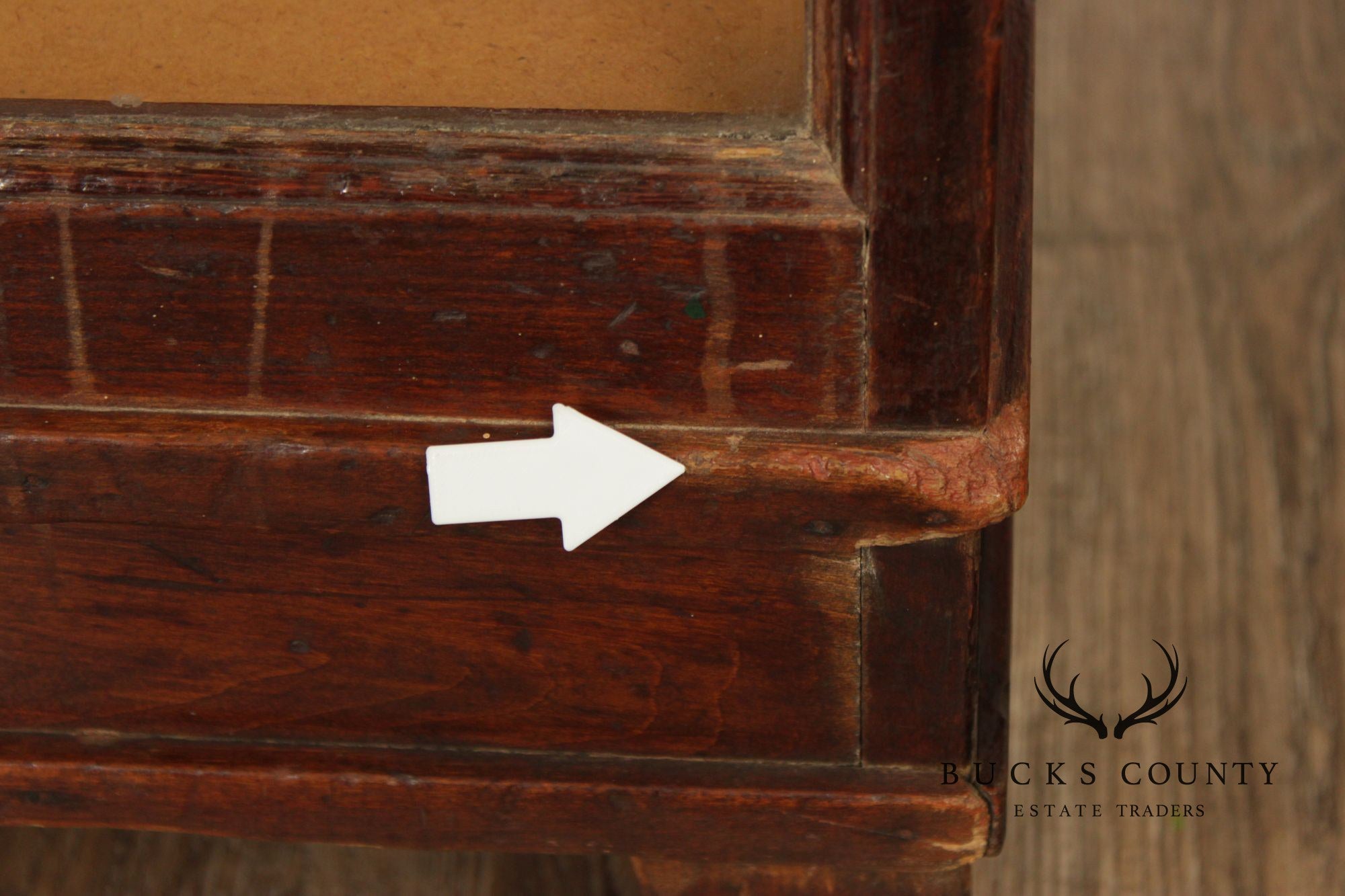 Vintage Wood And Glass Display Showcase Cabinet