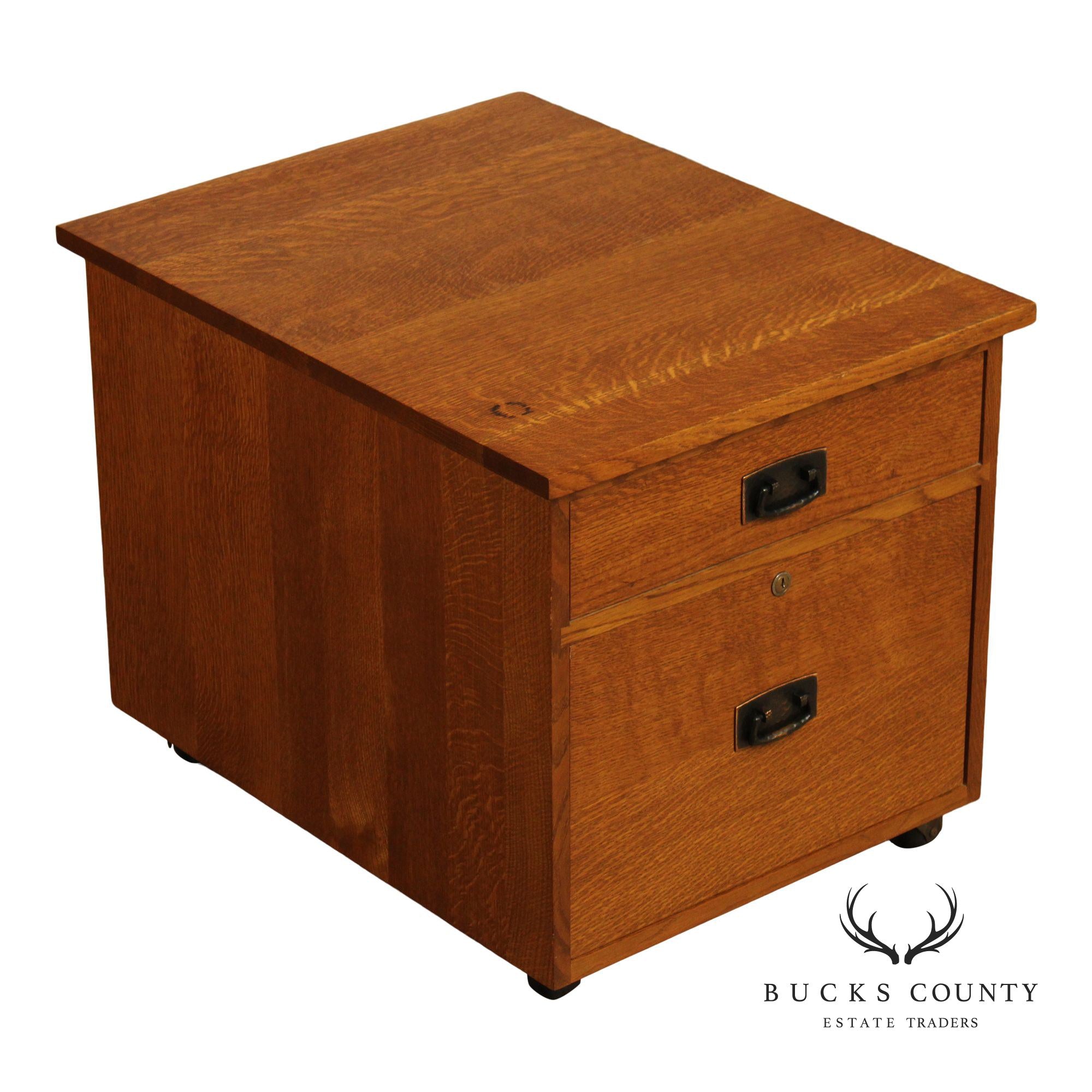 Stickley Mission Collection Oak Two-Drawer File Cabinet