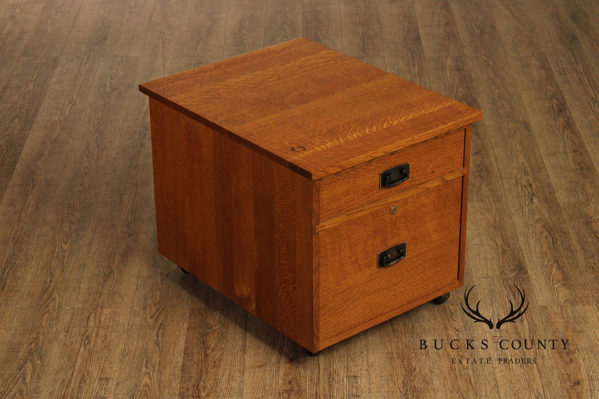 Stickley Mission Collection Oak Two-Drawer File Cabinet