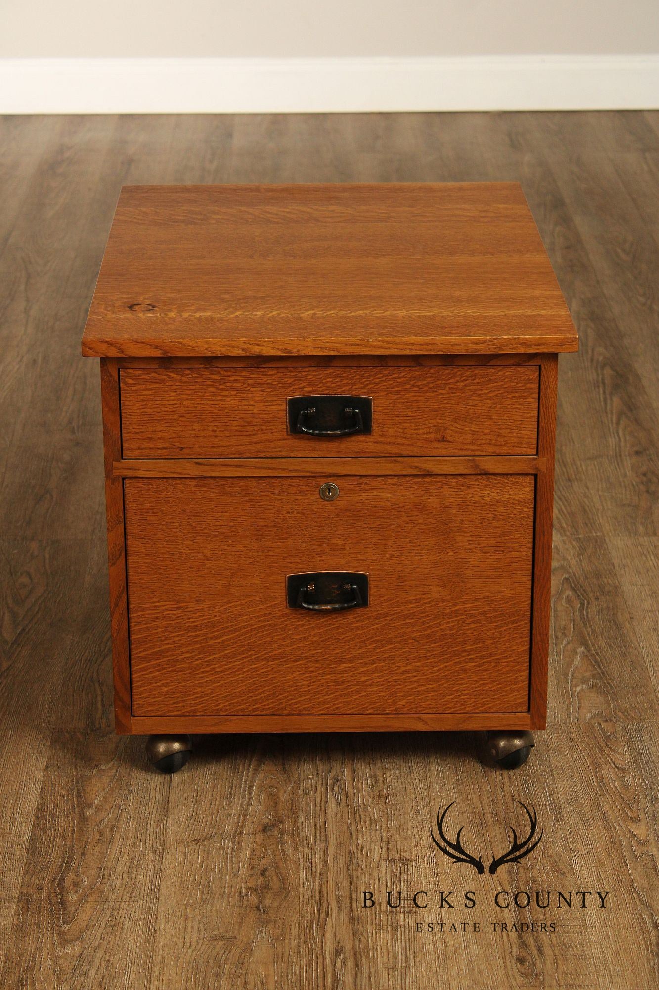 Stickley Mission Collection Oak Two-Drawer File Cabinet