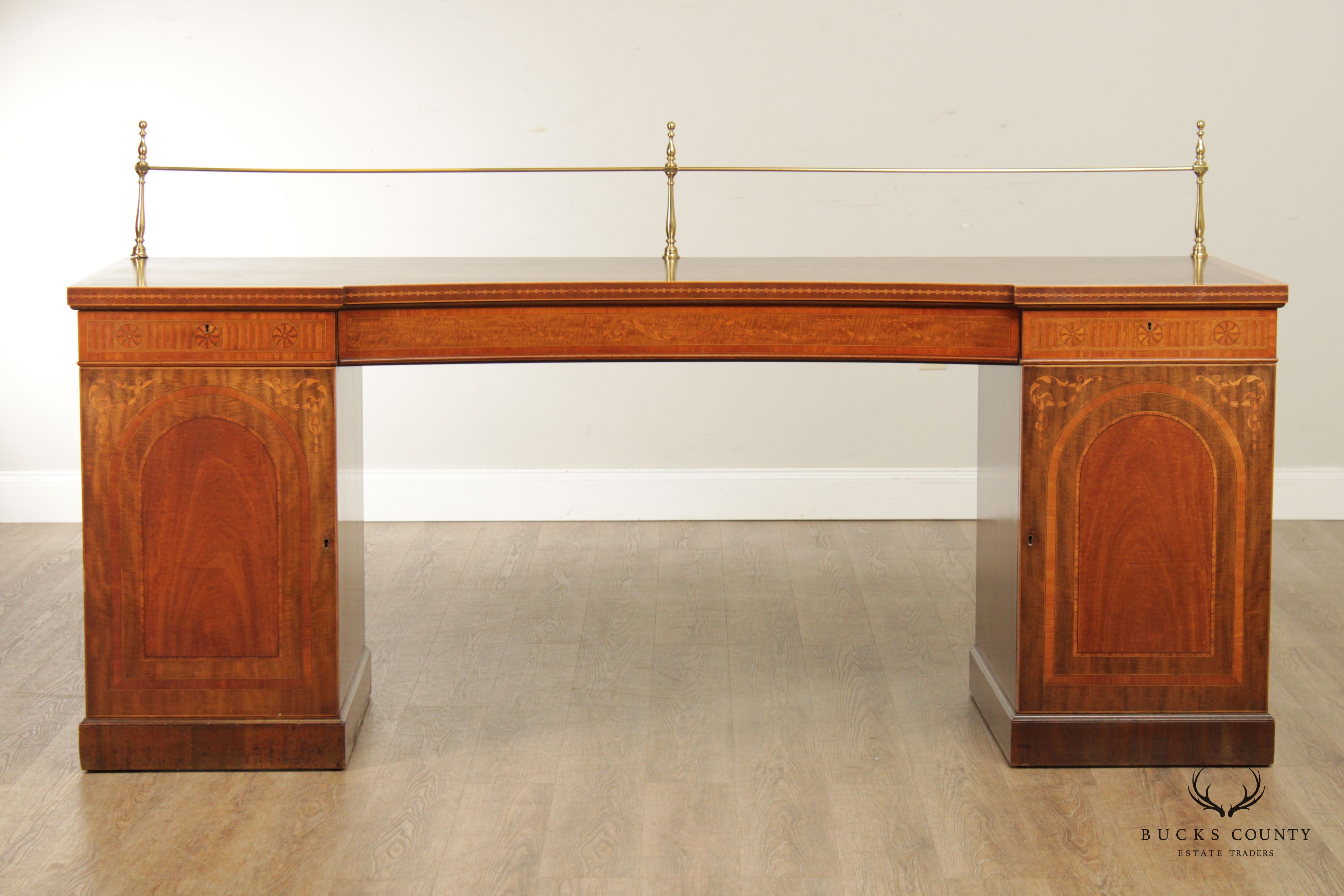 Antique Edwardian Inlaid Mahogany Sideboard