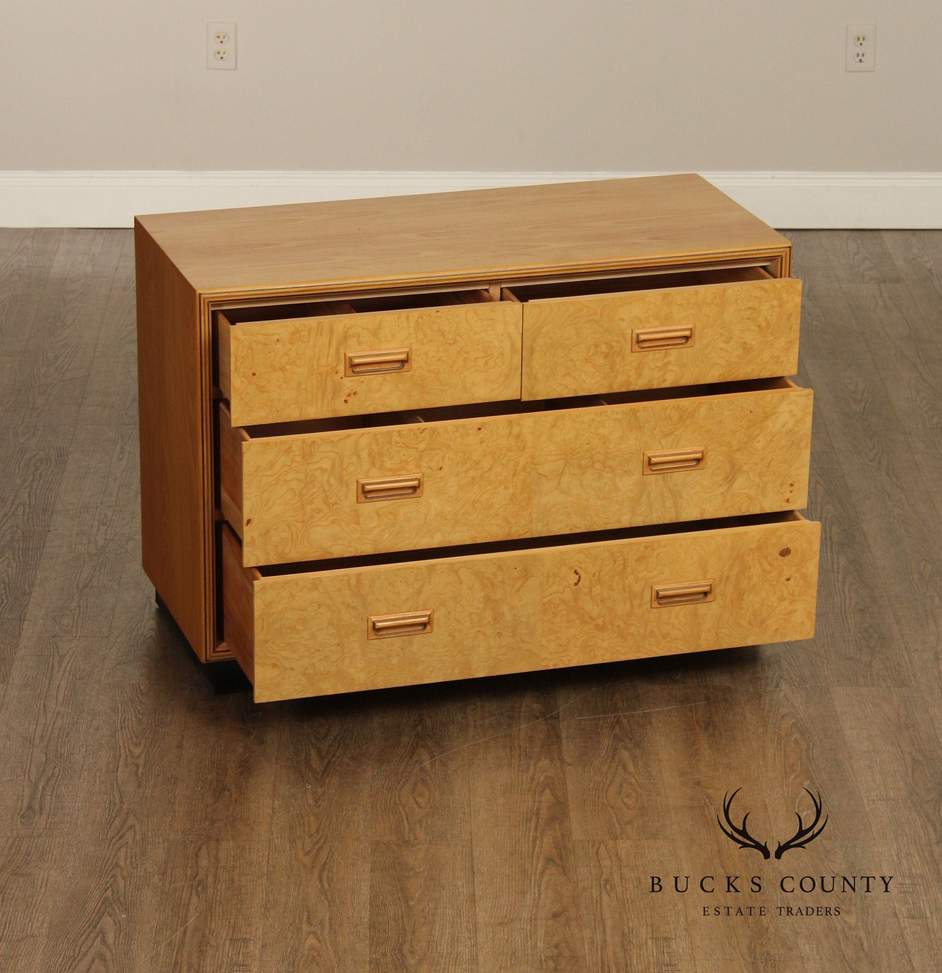 Henredon 'Scene Two' Burlwood Chest of Drawers
