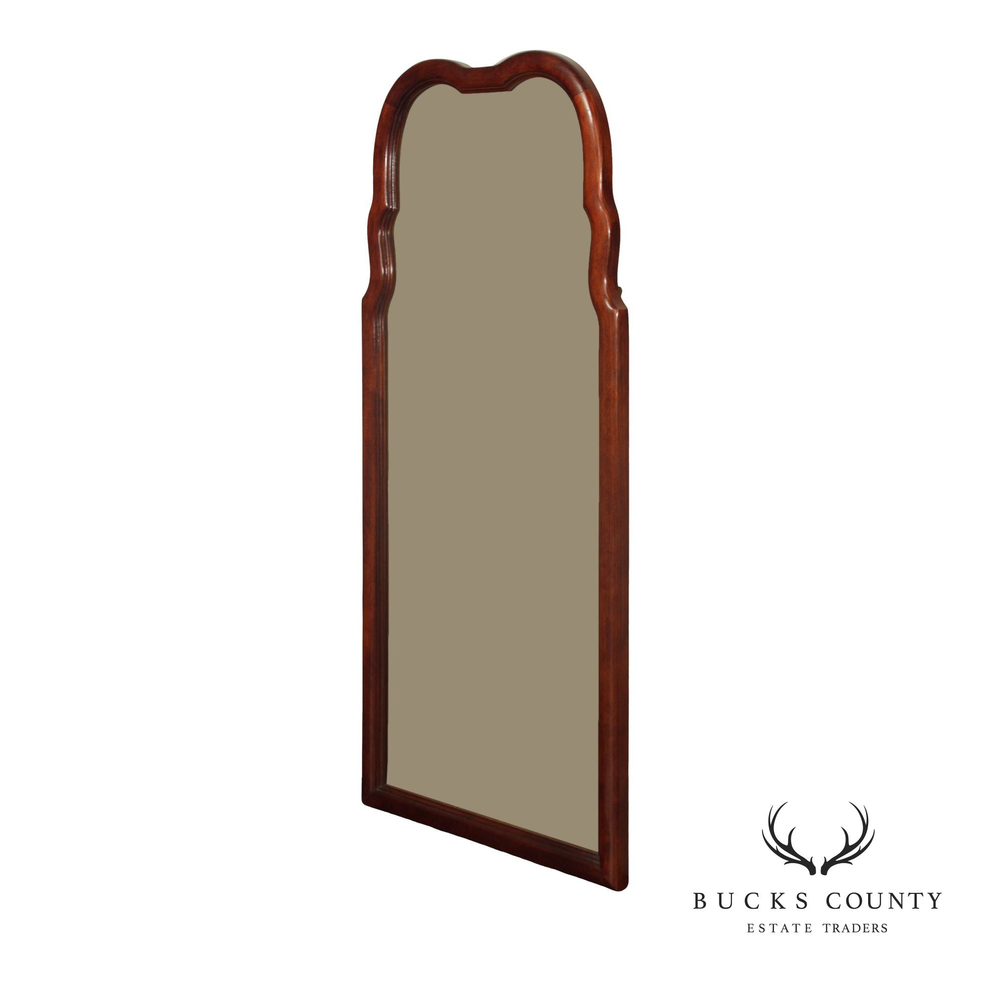 Thomasville Queen Anne Style Mahogany Beveled Wall Mirror