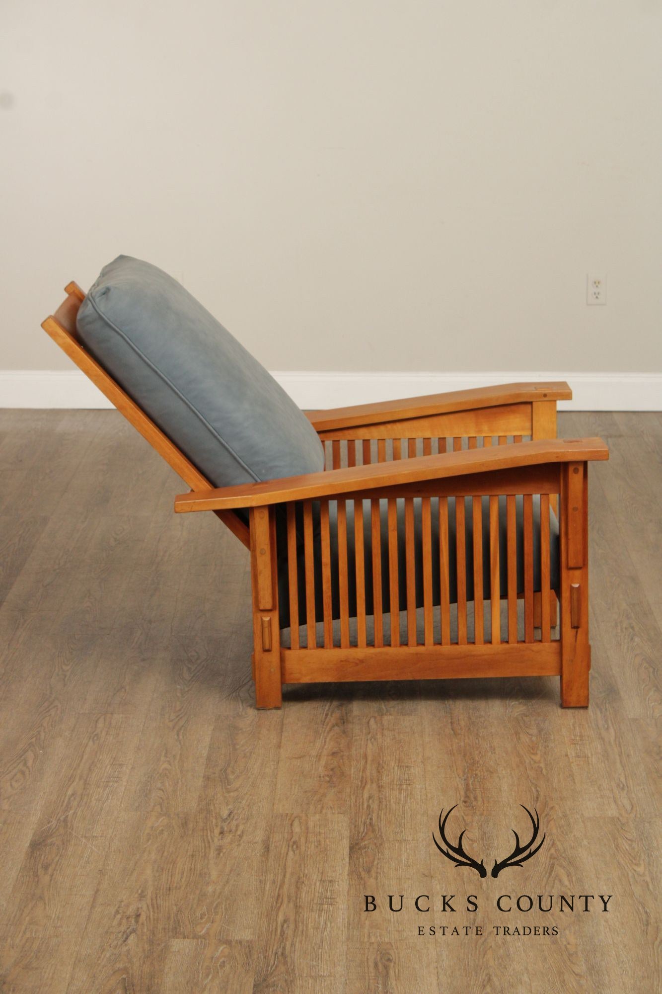 Stickley Mission Collection Cherry Spindle Morris Chair
