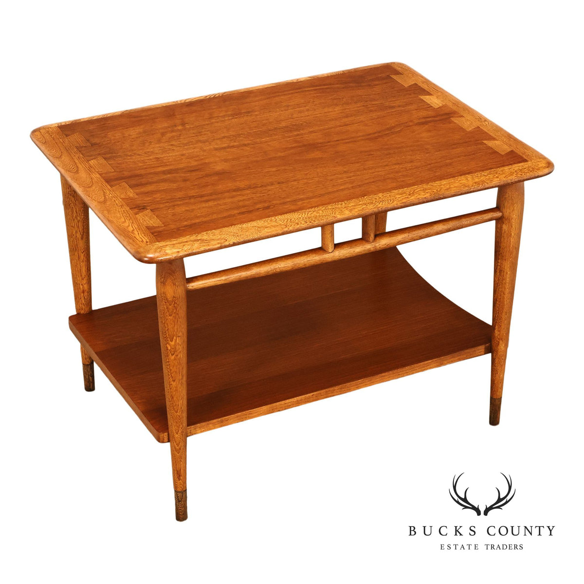 Lane 'Acclaim' Mid Century Modern Walnut and Oak End Table