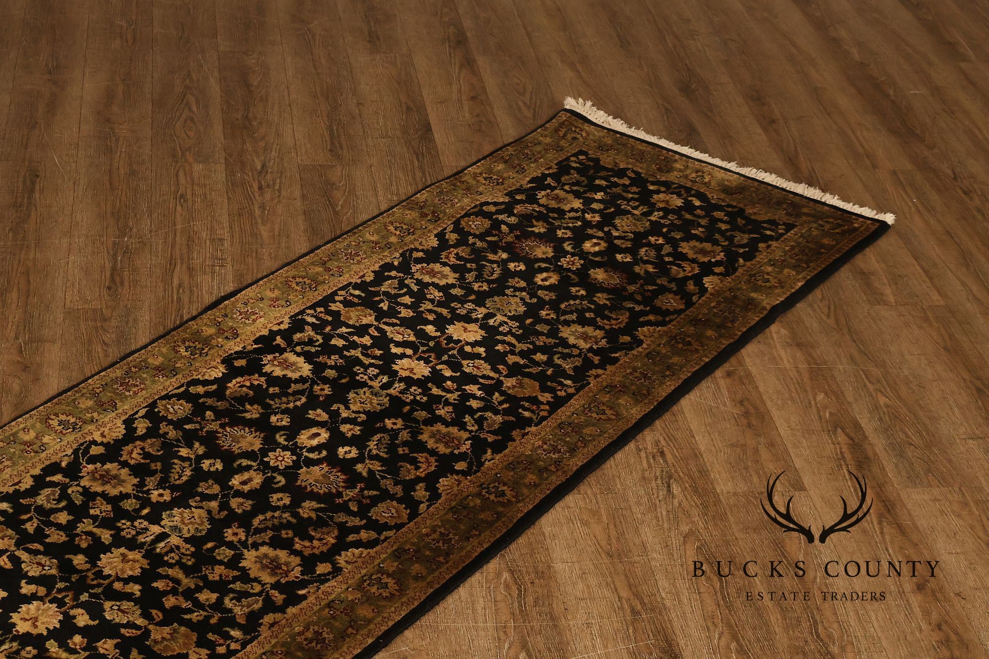 Hand Knotted Traditional Wool Floral Runner Rug