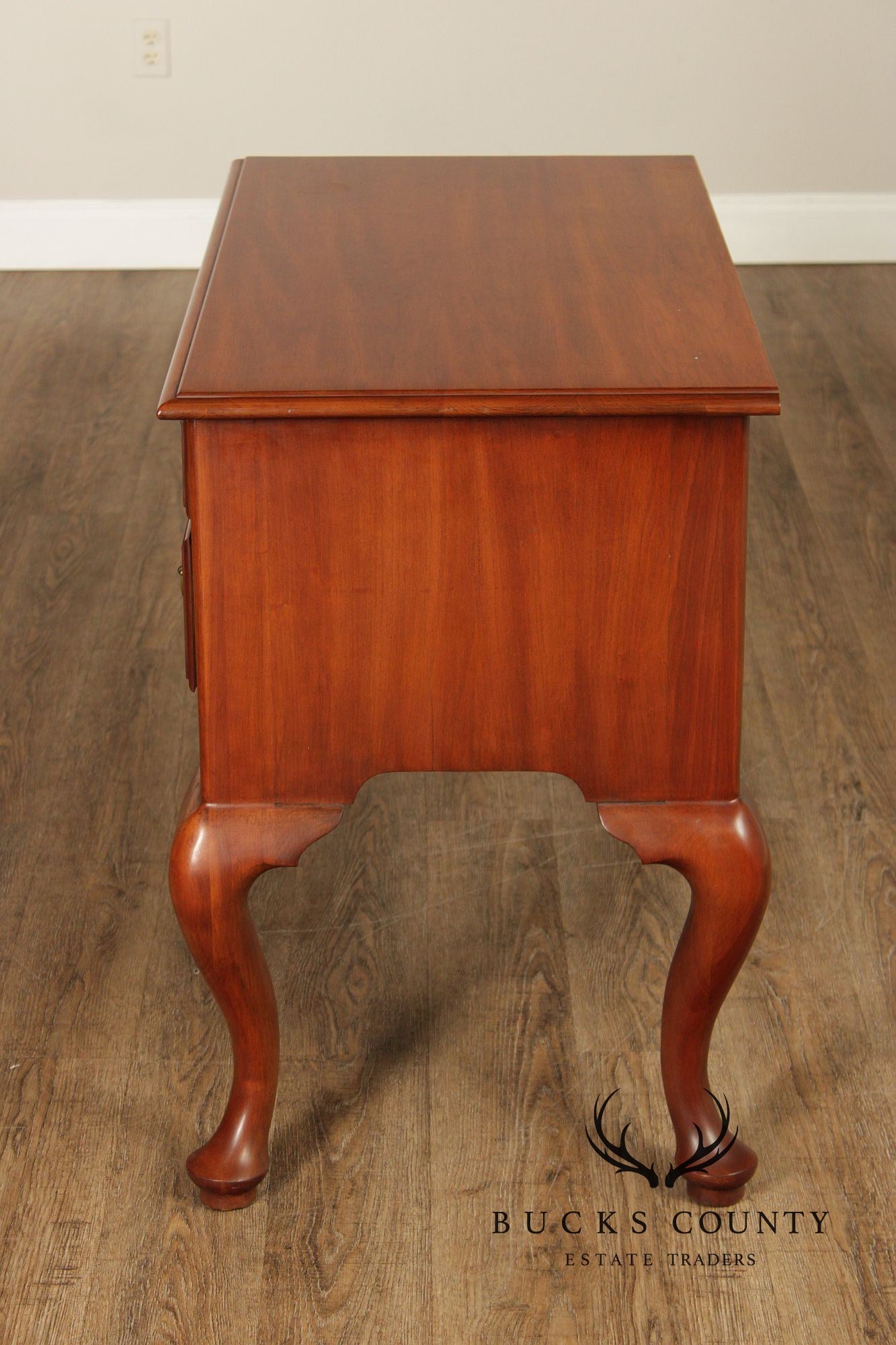 Henkel Harris Solid Wild Black Cherry Queen Anne Lowboy