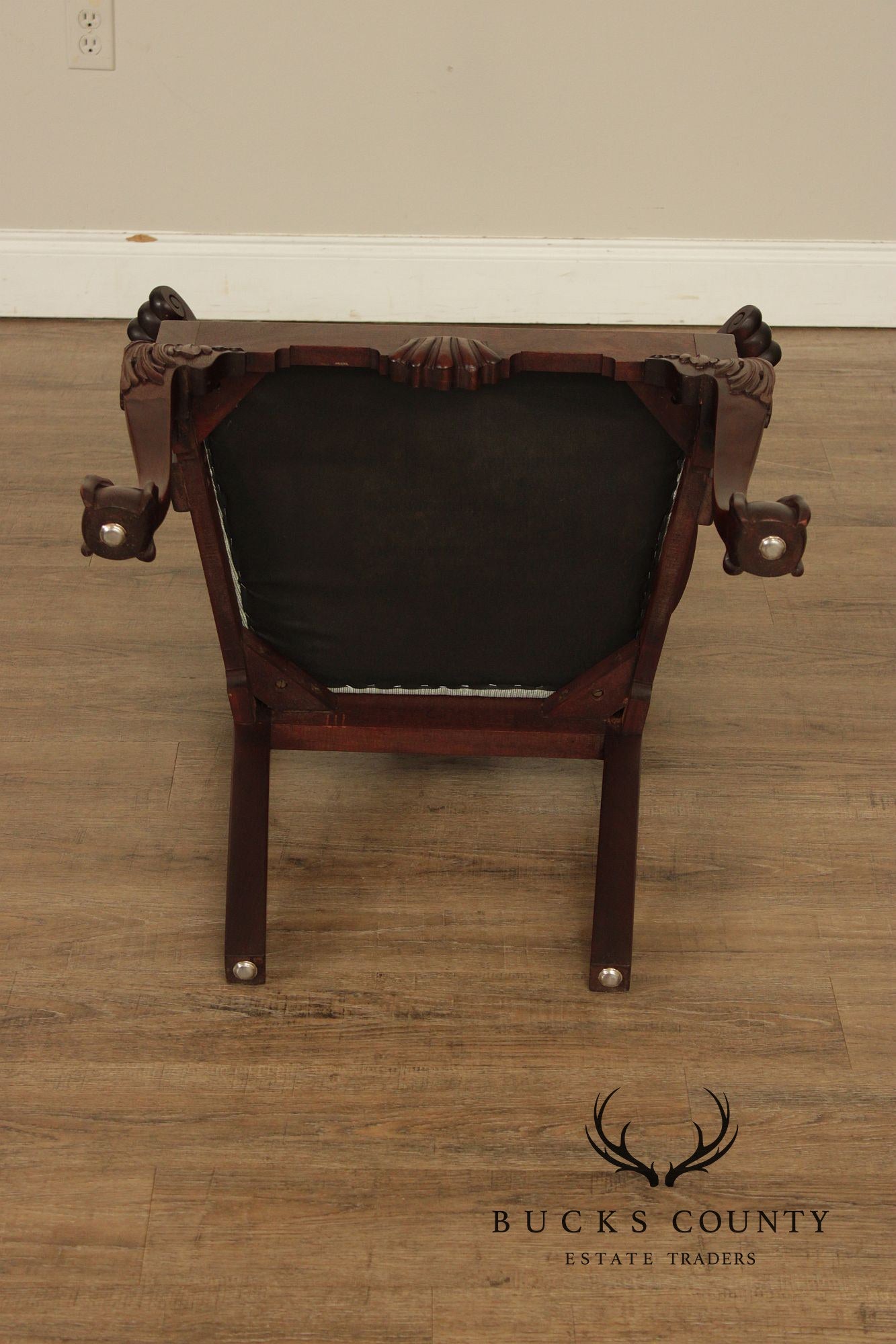 Antique Chippendale Style Set of Six Carved Mahogany Dining Chairs