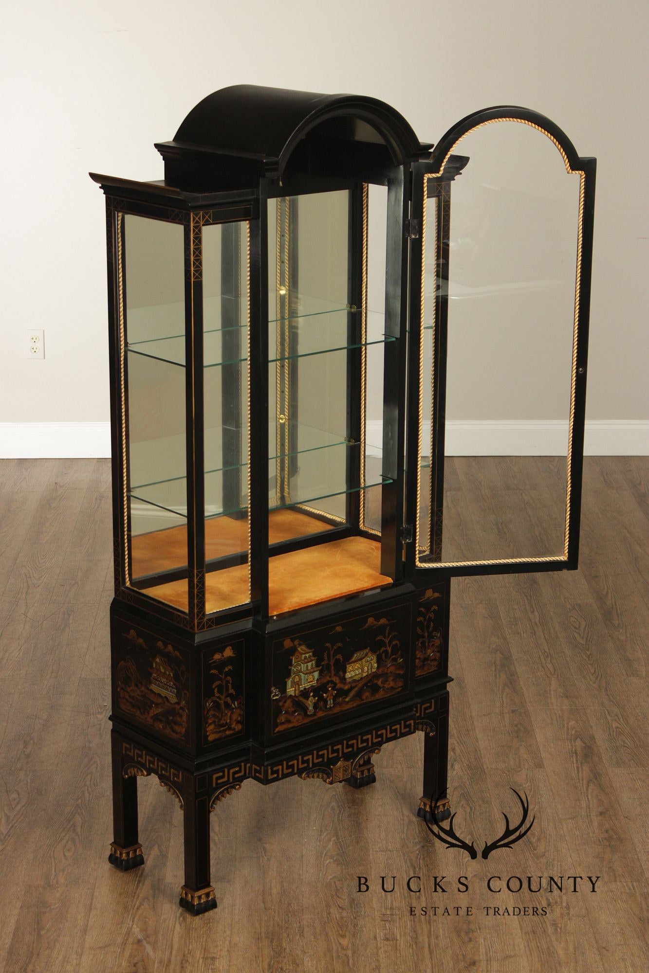 Chinoiserie Lacquered Display Cabinet
