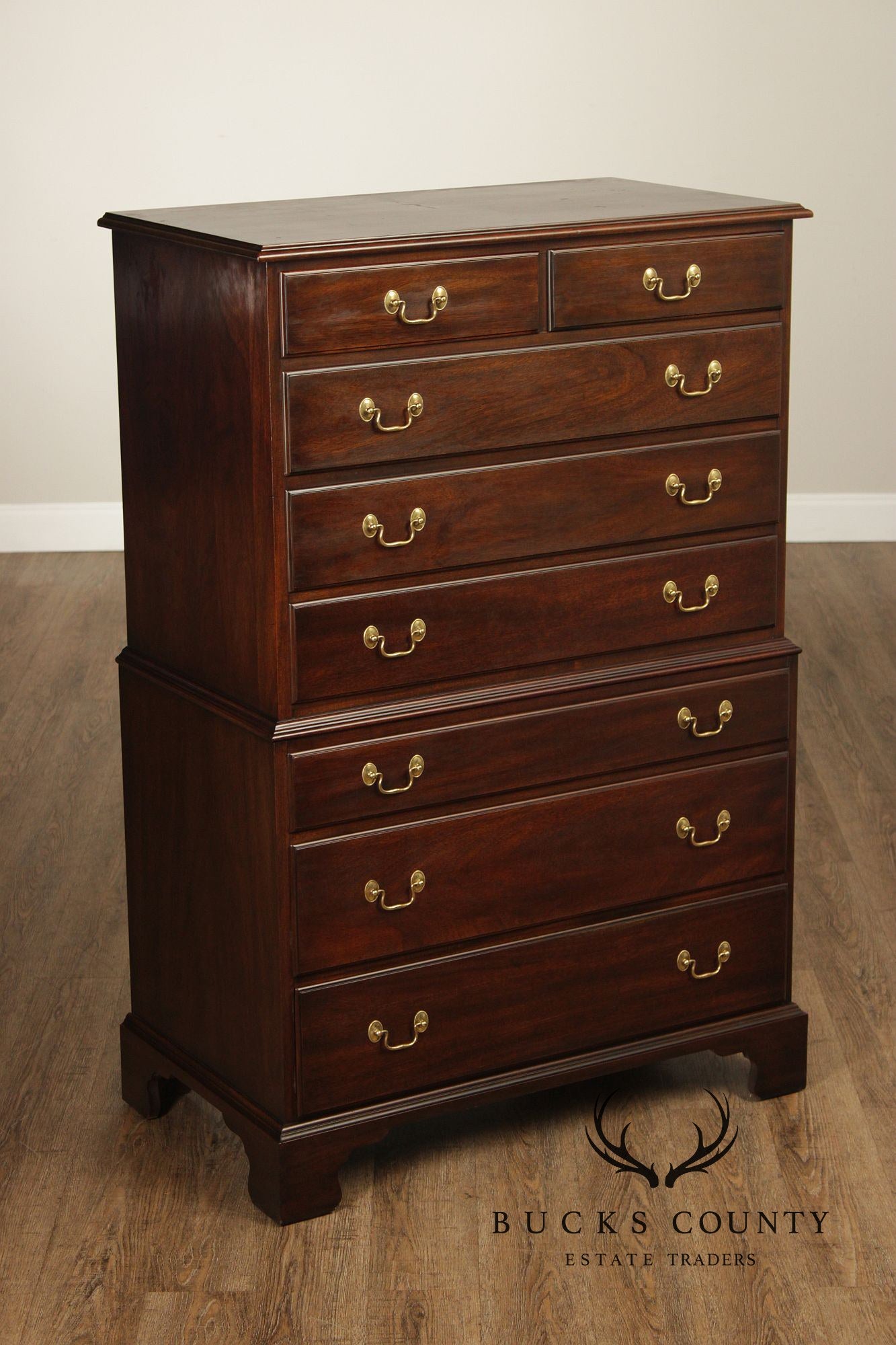 Henkel Harris Mahogany Chippendale Style High Chest