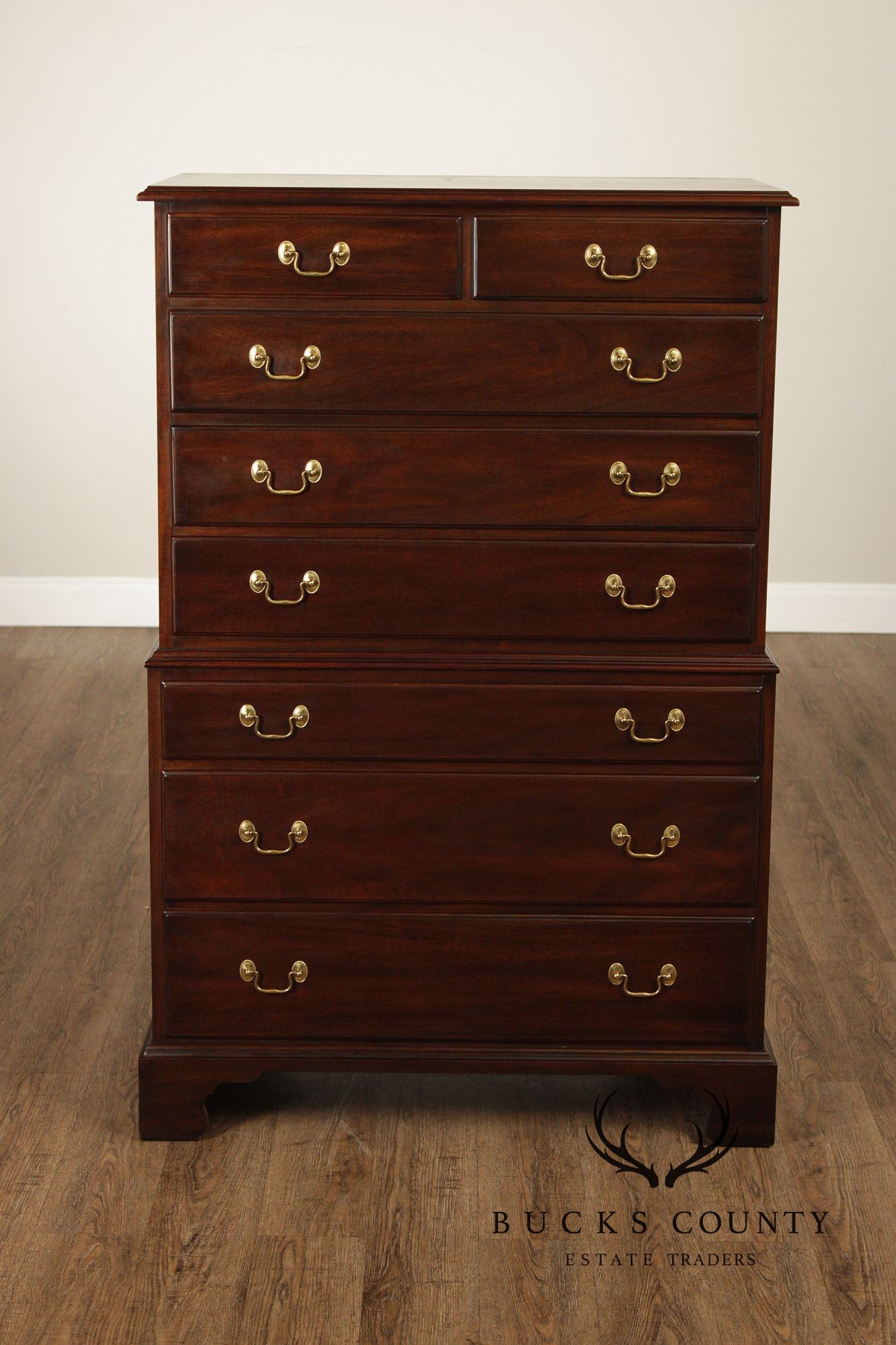 Henkel Harris Mahogany Chippendale Style High Chest