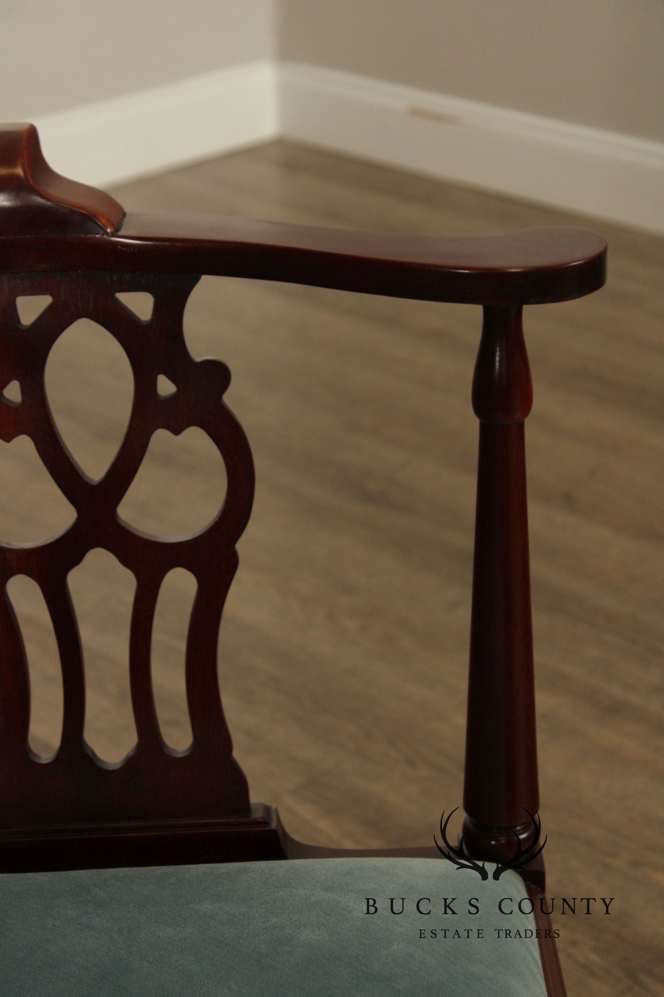 Mahogany Chippendale Style Corner Chair