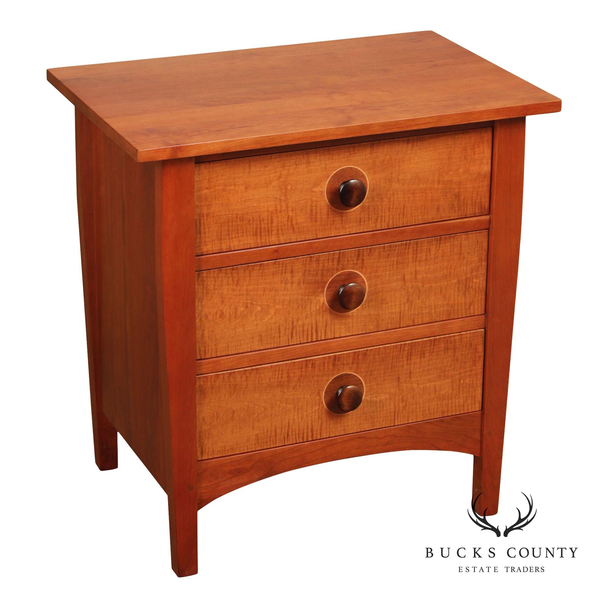 Stickley Mission Collection Cherry Harvey Ellis Three Drawer Nightstand