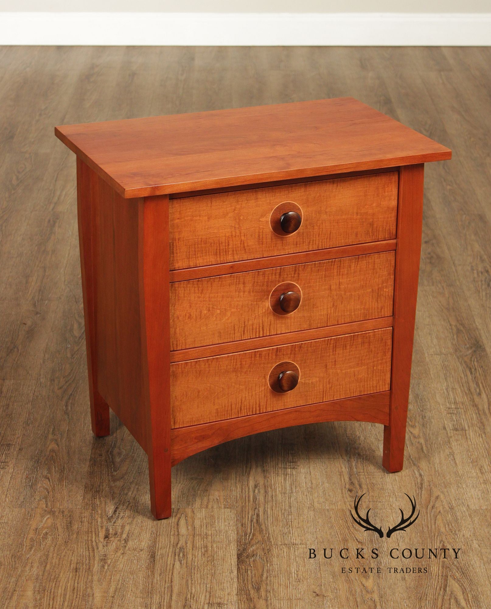 Stickley Mission Collection Cherry Harvey Ellis Three Drawer Nightstand