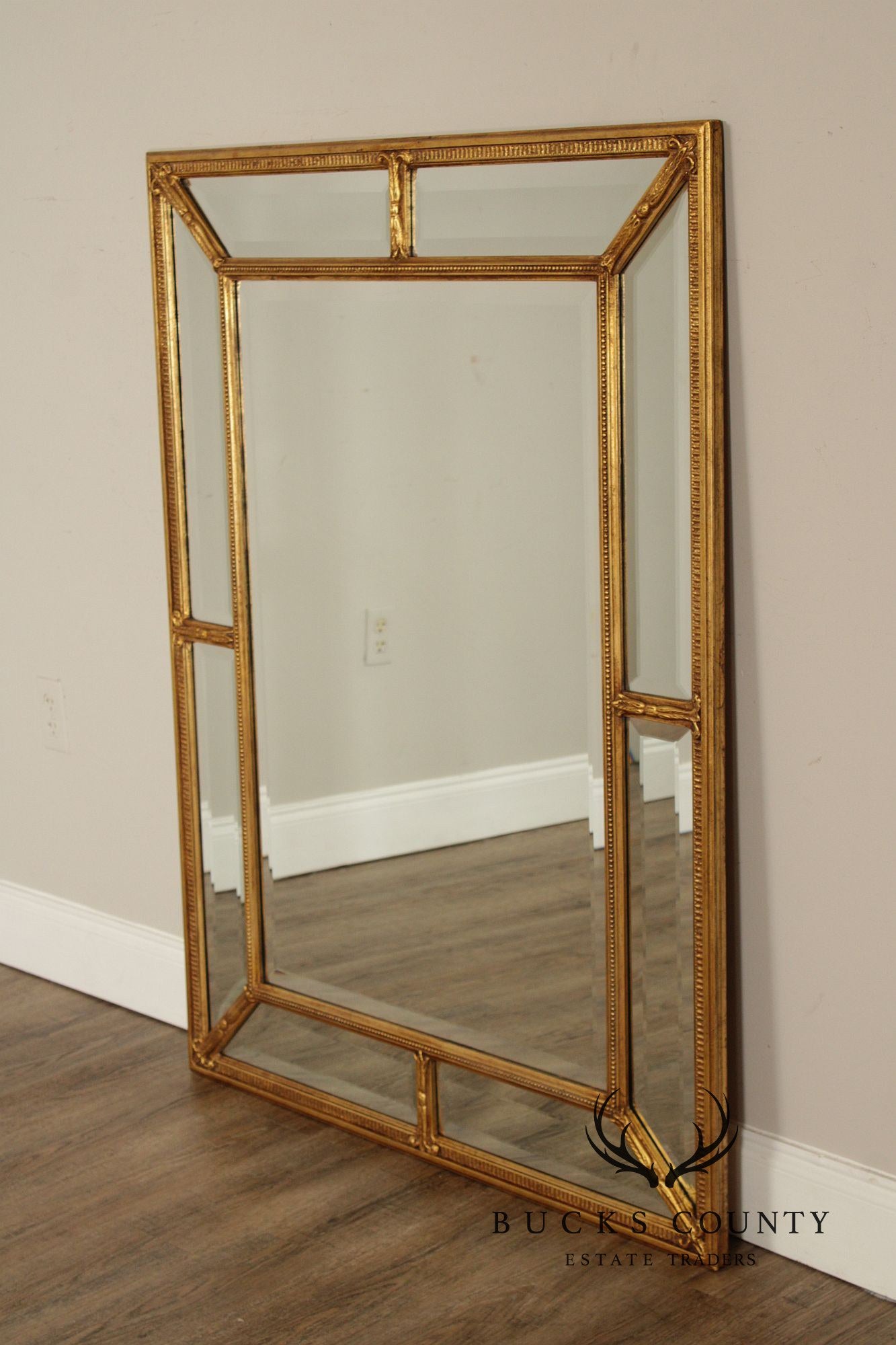 Friedman Brothers 'Magnolia' Giltwood Wall Mirror