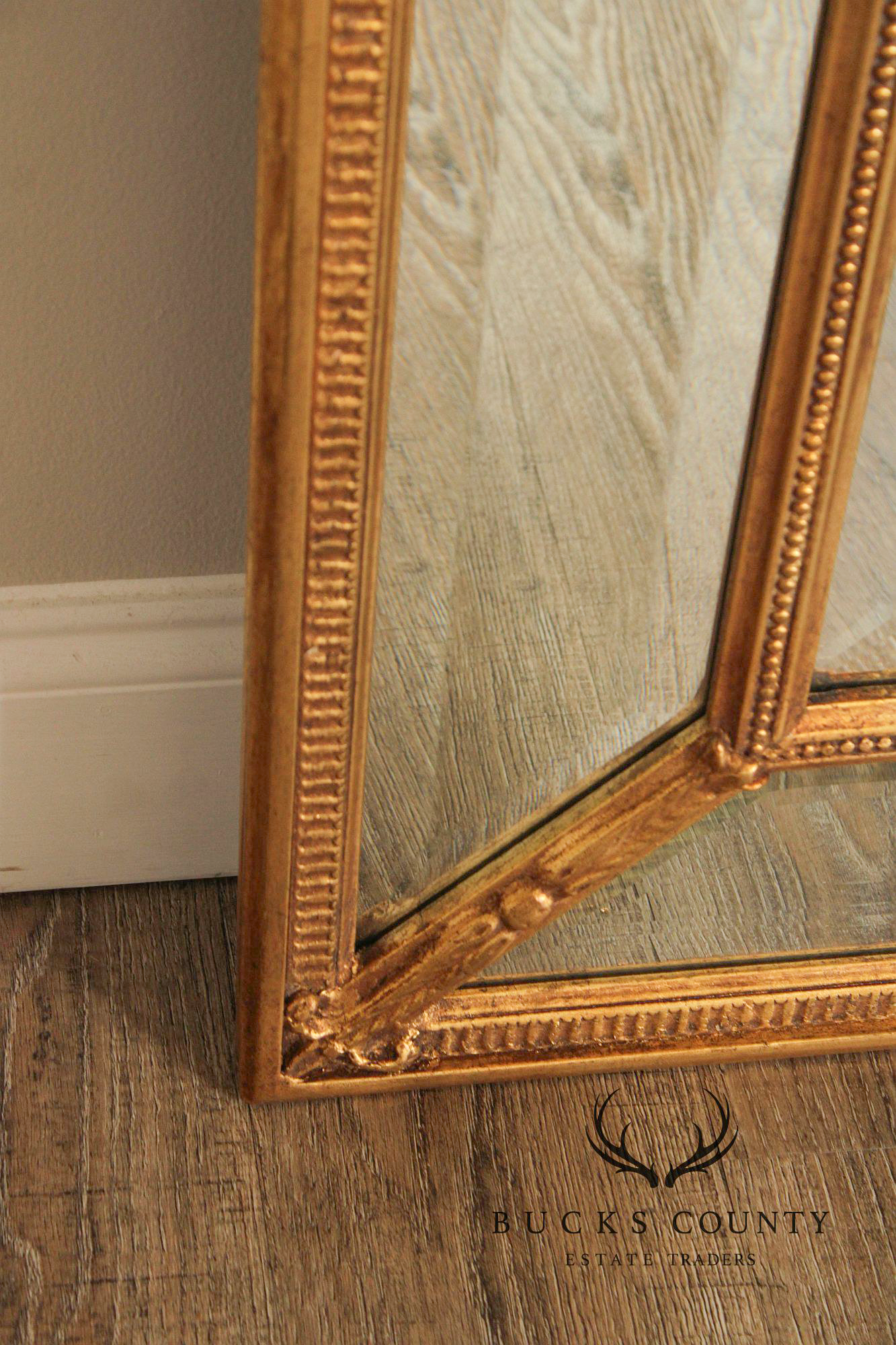 Friedman Brothers 'Magnolia' Giltwood Wall Mirror