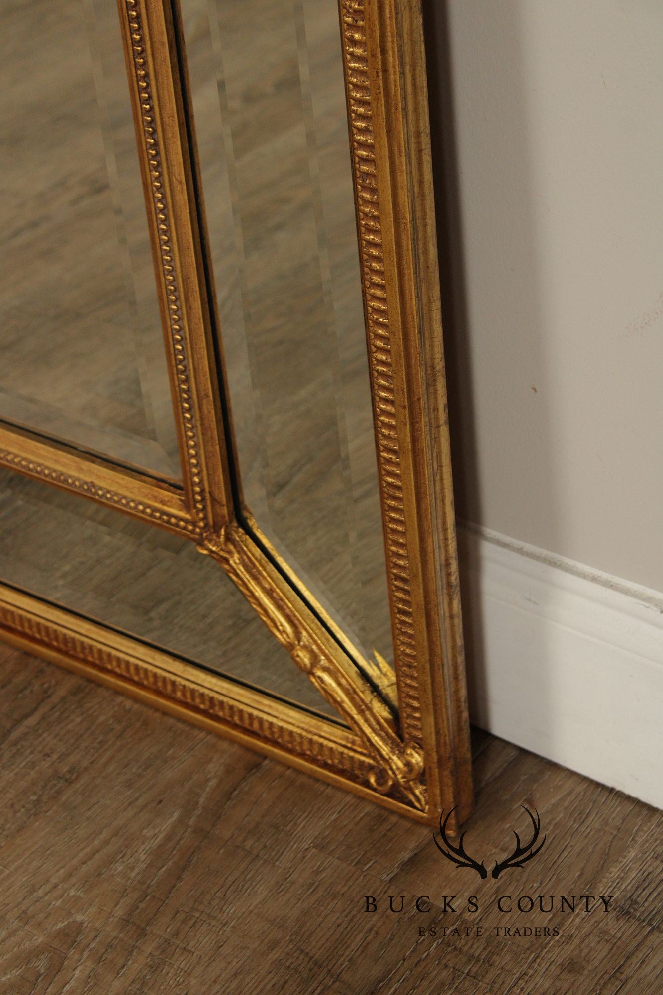 Friedman Brothers 'Magnolia' Giltwood Wall Mirror