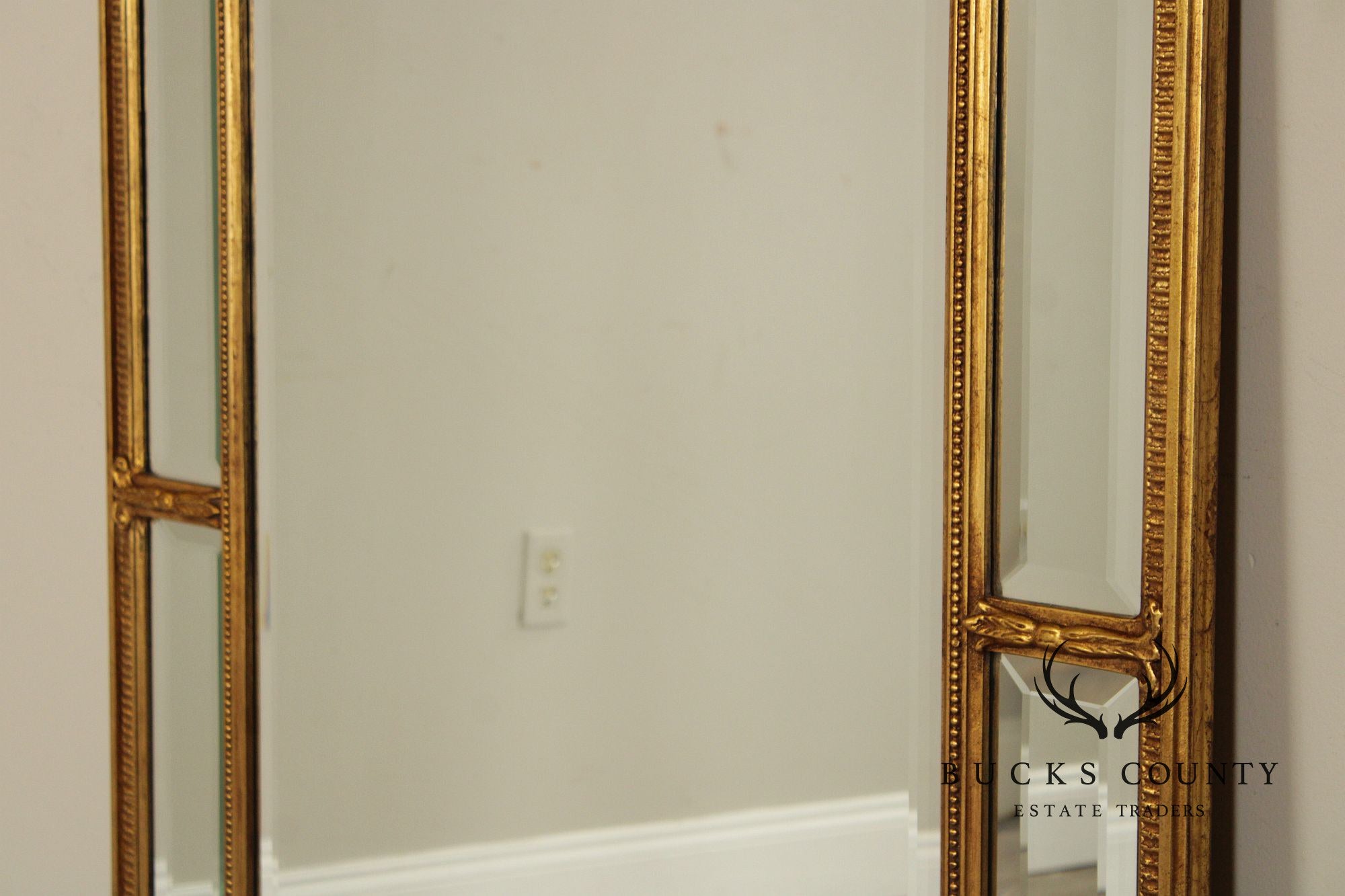 Friedman Brothers 'Magnolia' Giltwood Wall Mirror