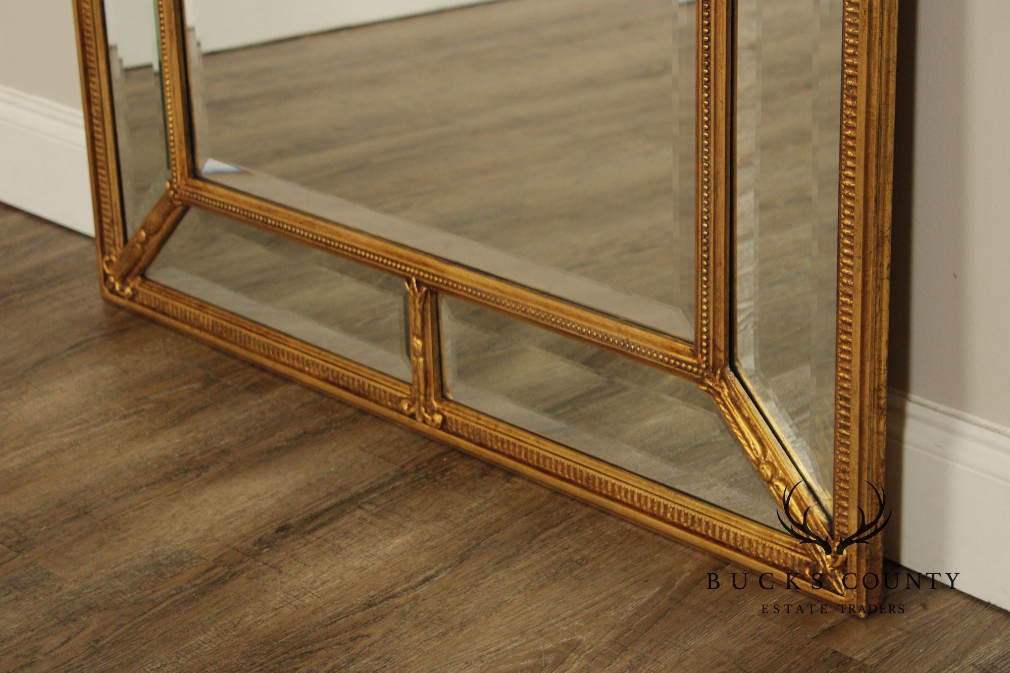 Friedman Brothers 'Magnolia' Giltwood Wall Mirror