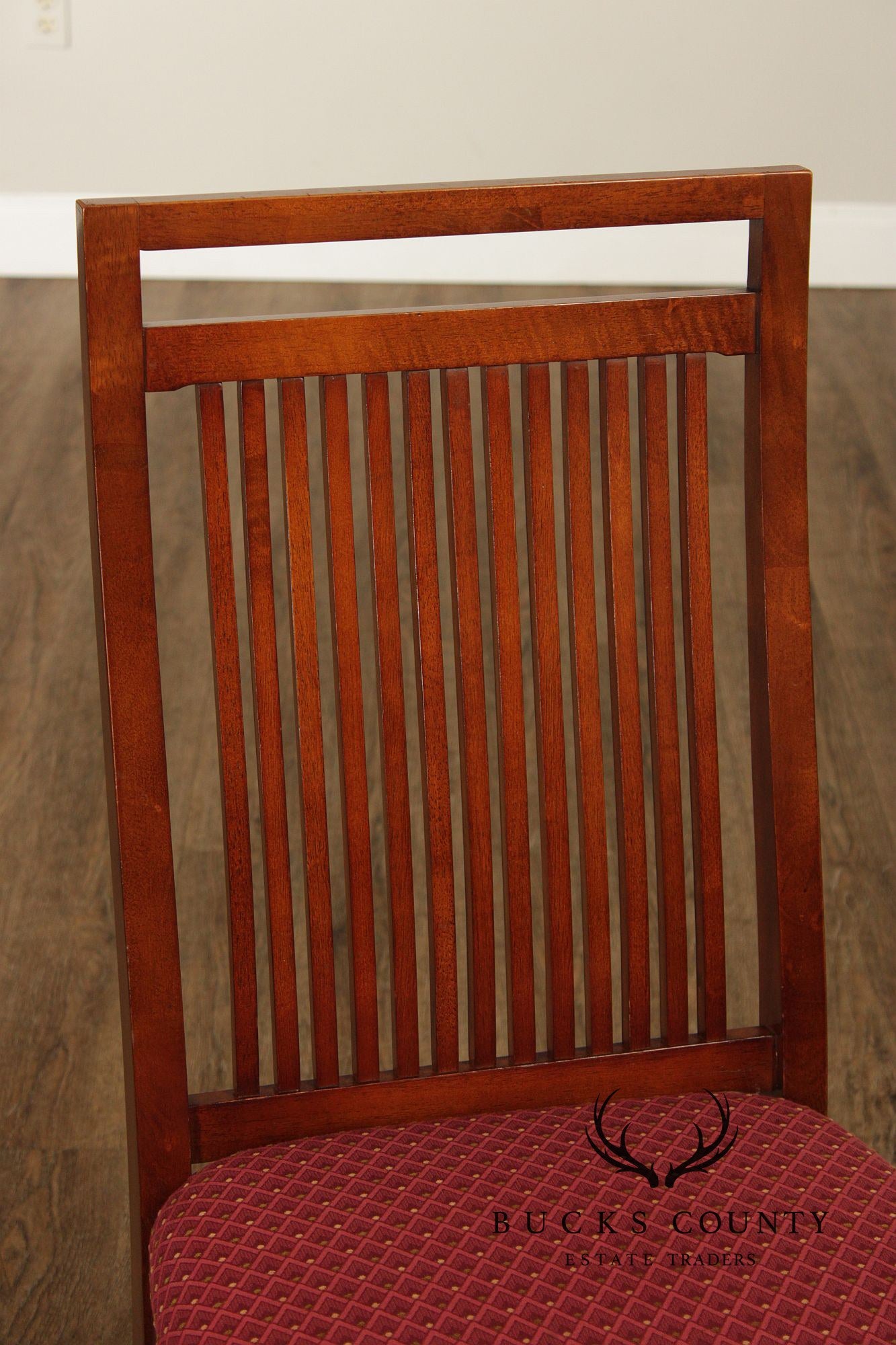 Bernhardt Mission Style Set Of Eight Dining Chairs