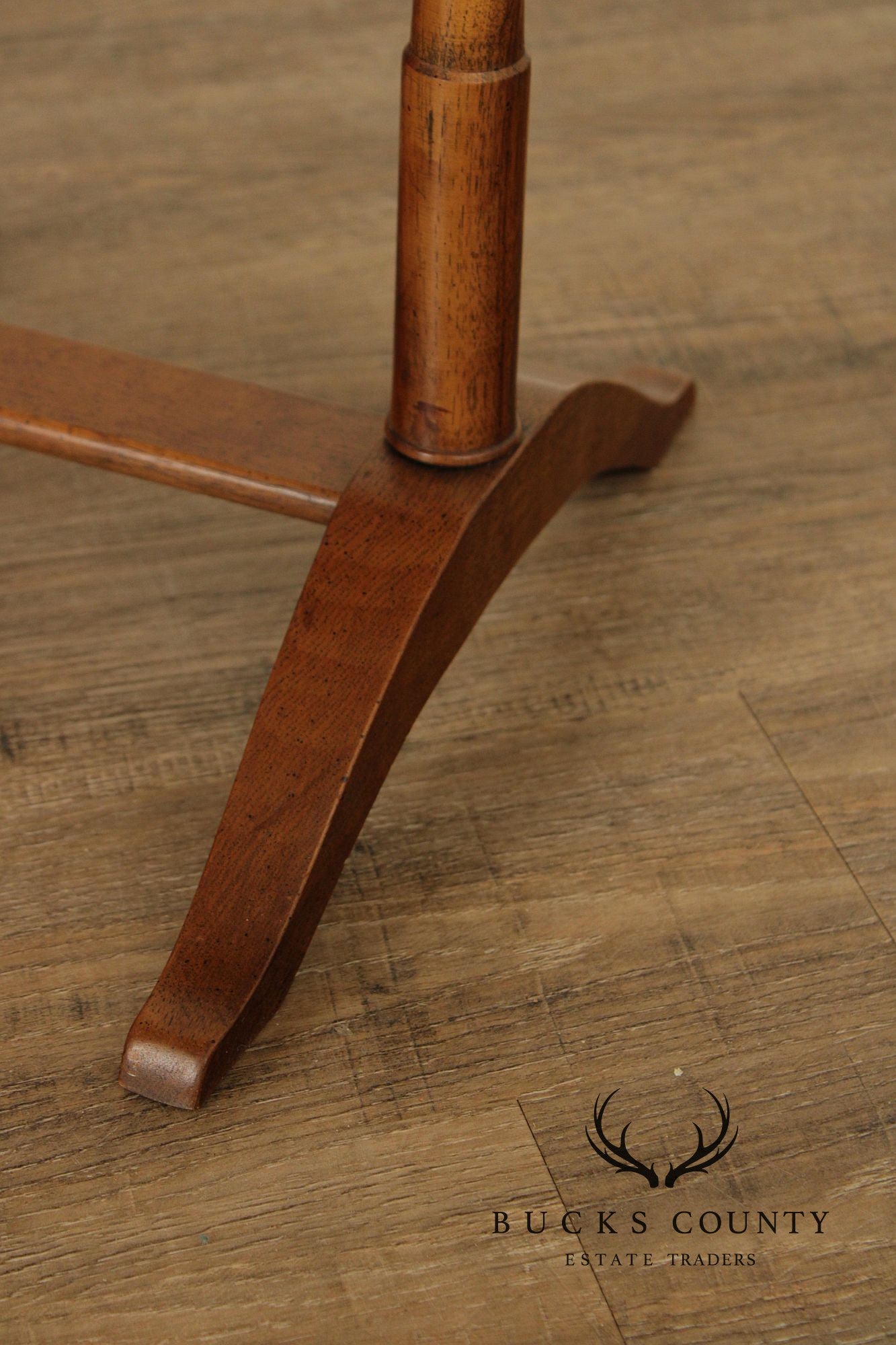 Knob Creek Federal Style Inlaid Checkerboard Game Table