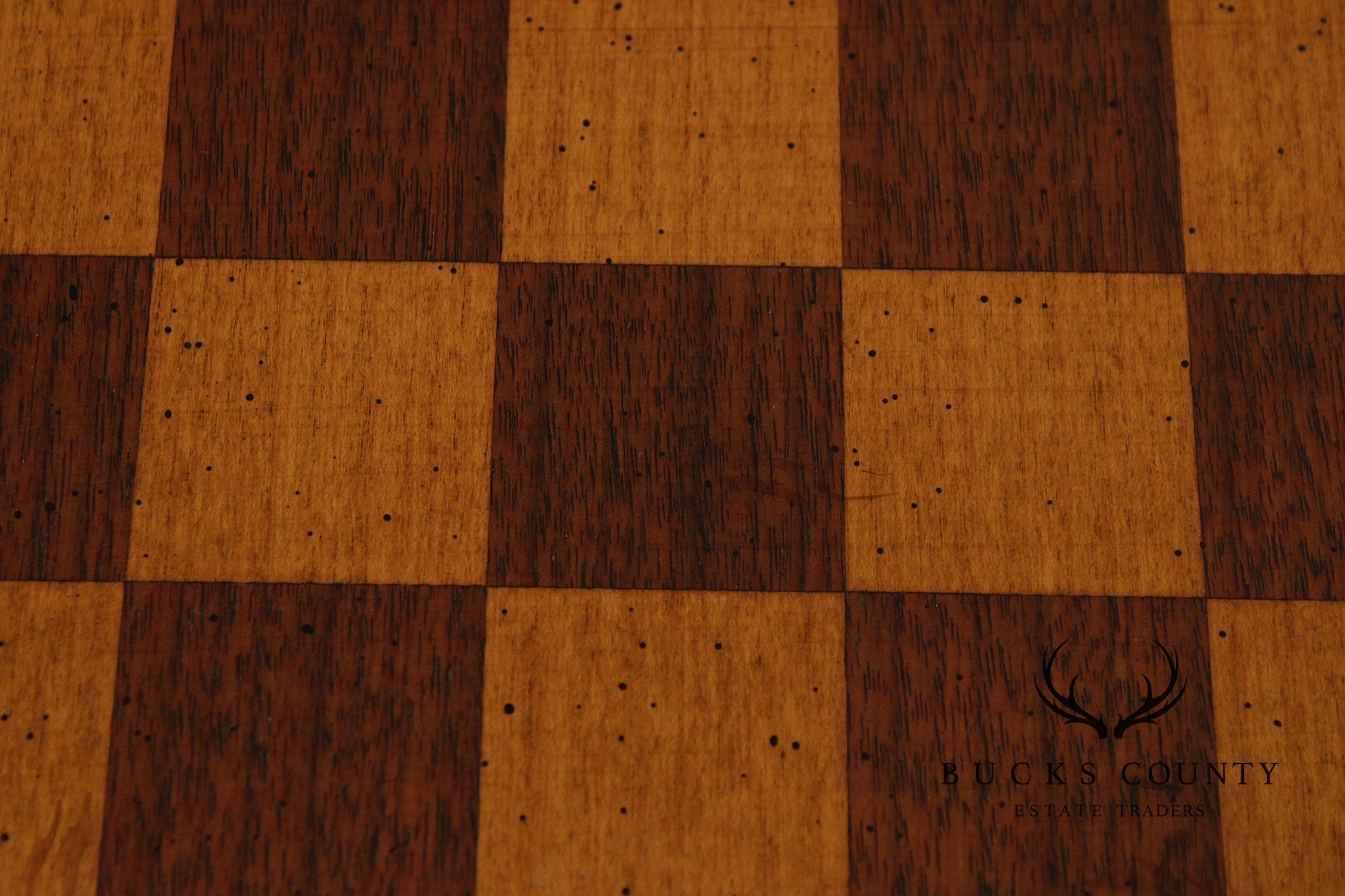 Knob Creek Federal Style Inlaid Checkerboard Game Table