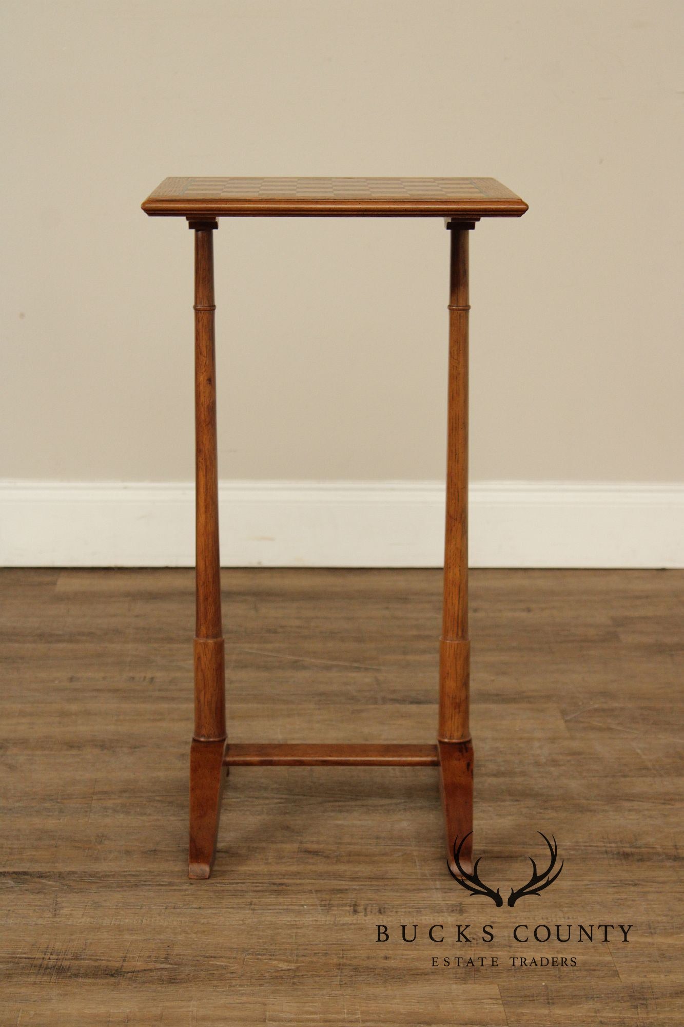 Knob Creek Federal Style Inlaid Checkerboard Game Table