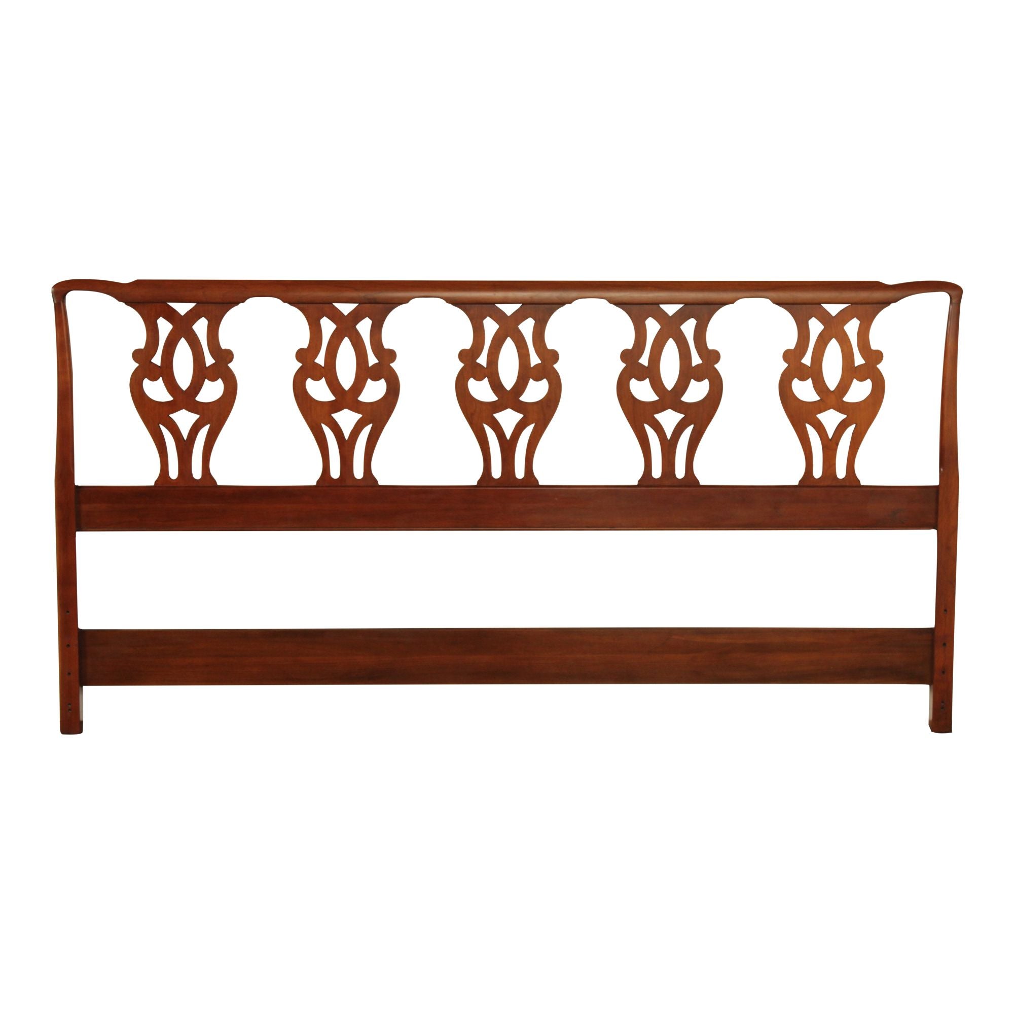 Henkel Harris Chippendale Style Cherry King Headboard