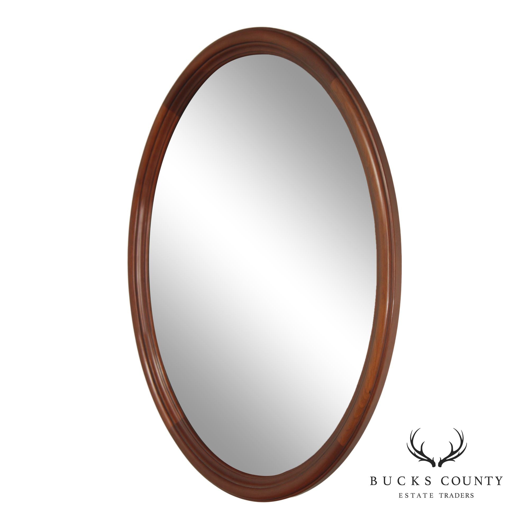 Henkel Harris Oval Cherry Wall Mirror
