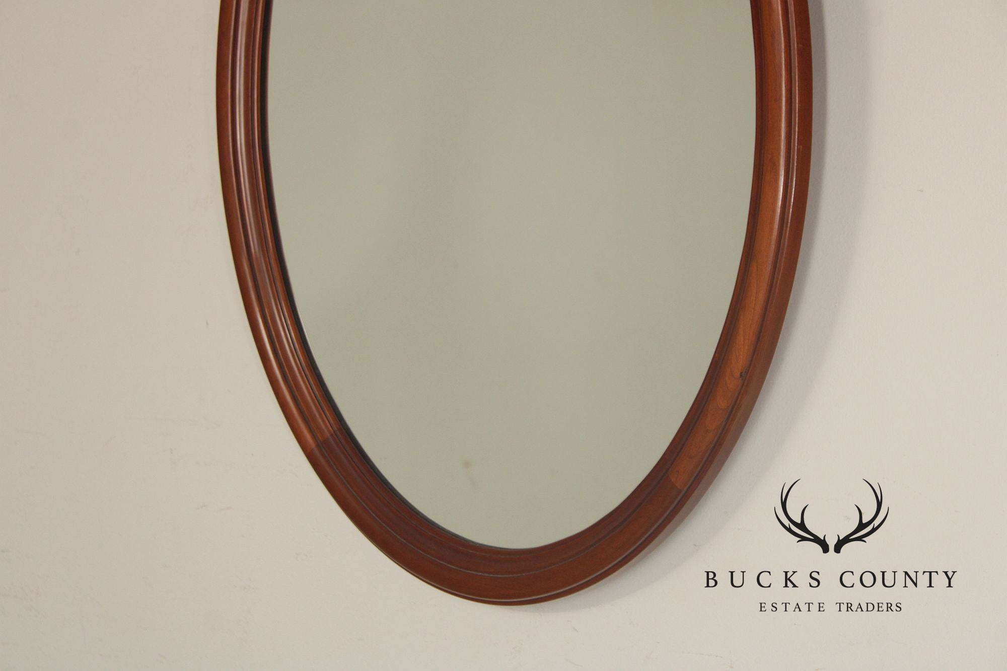 Henkel Harris Oval Cherry Wall Mirror