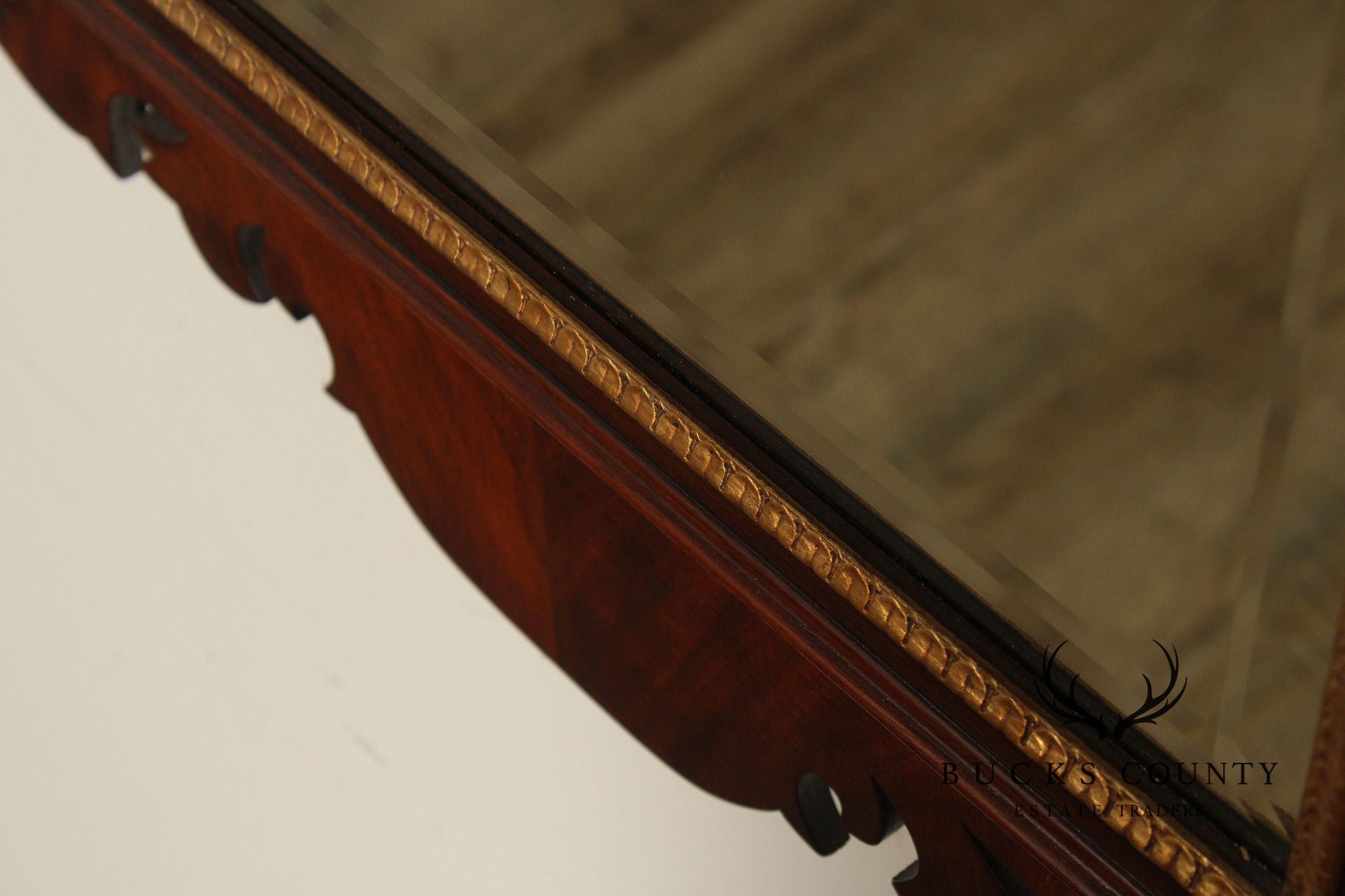 Henkel Harris Chippendale Style Mahogany Wall Mirror