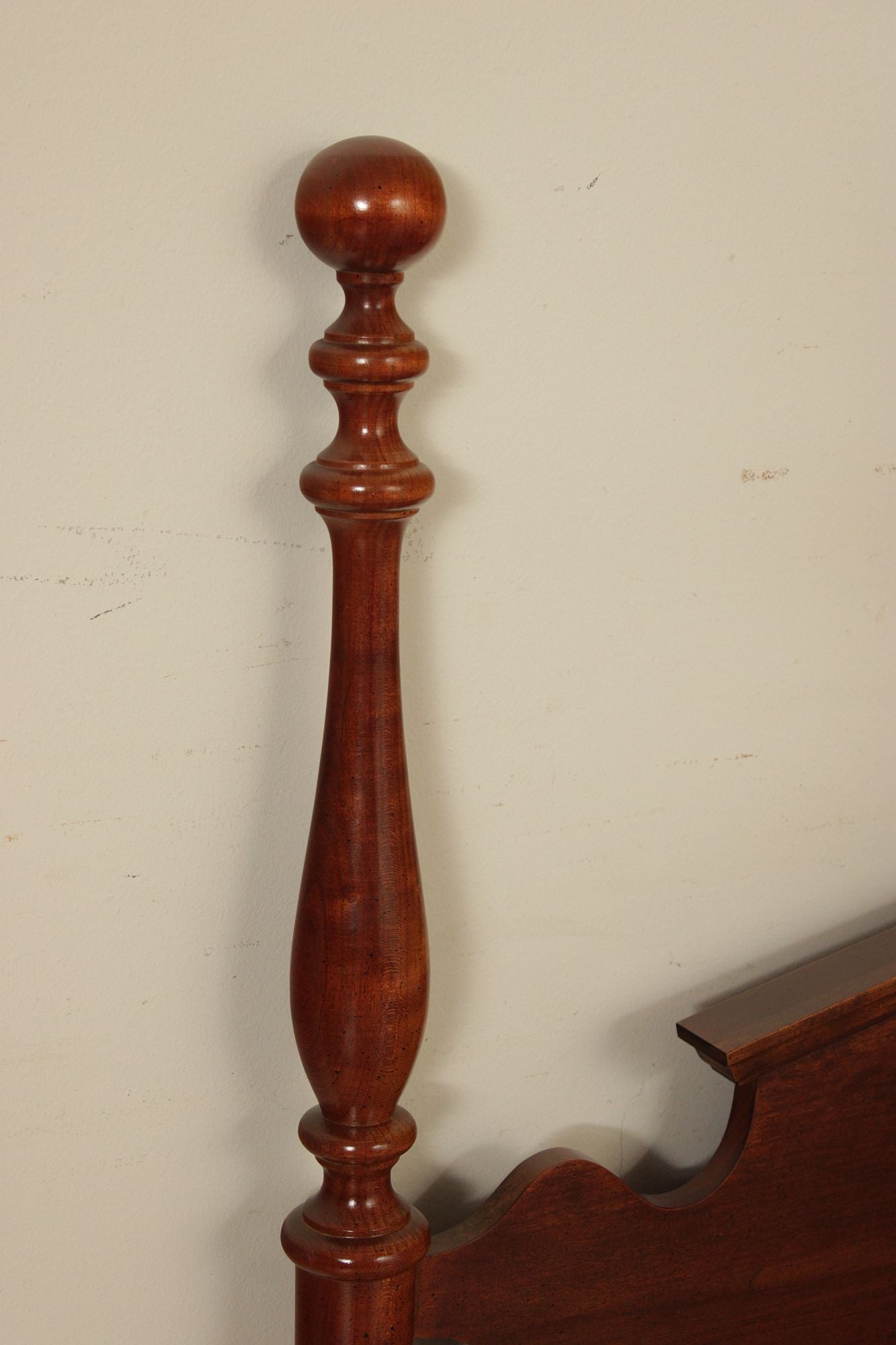 Chippendale Style Cherry Queen Poster Headboard