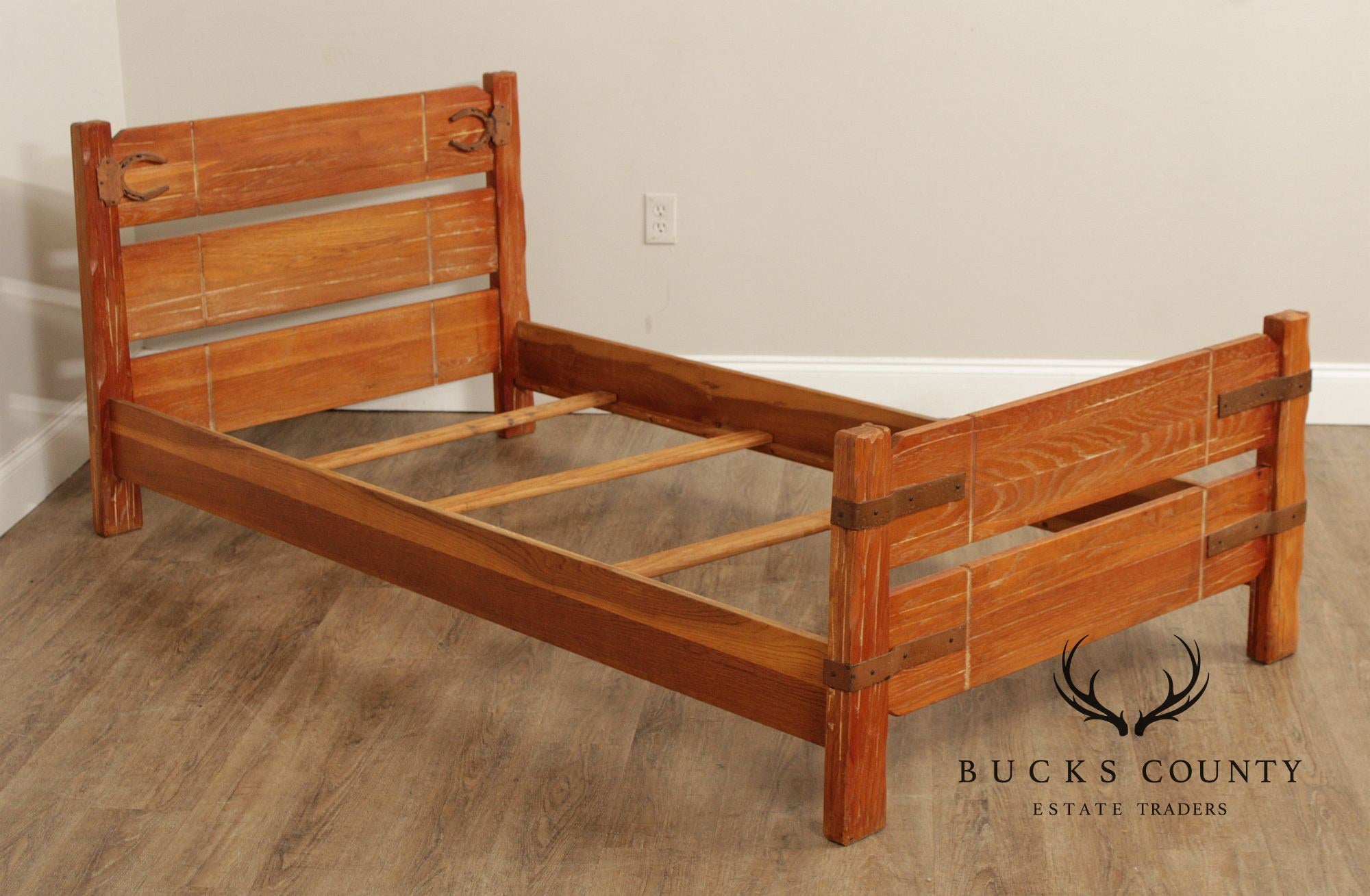 Brandt Ranch Oak Pair of Twin Beds