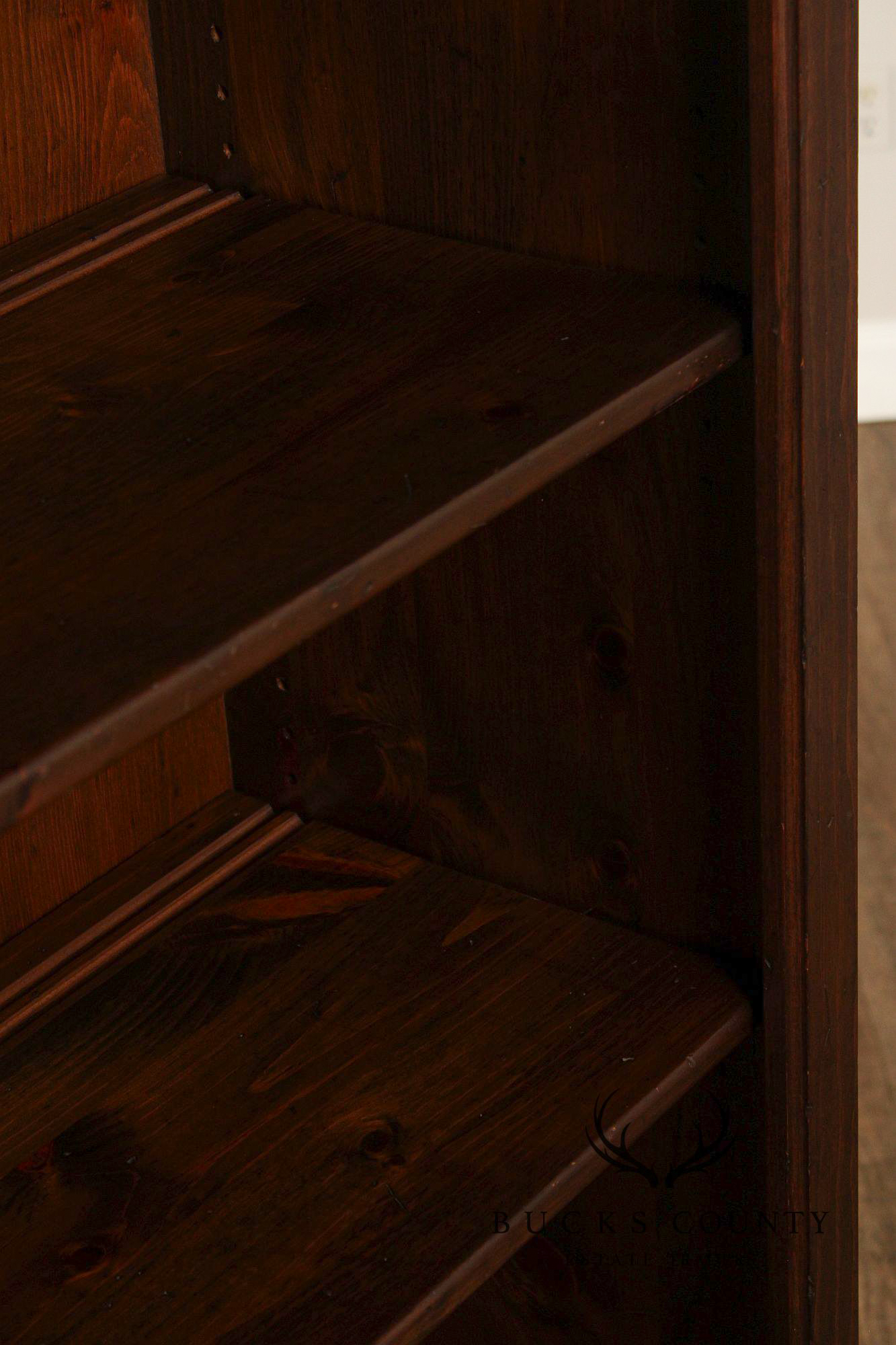 Kling Colonial Revival Vintage Pair of Pine Open Bookcases