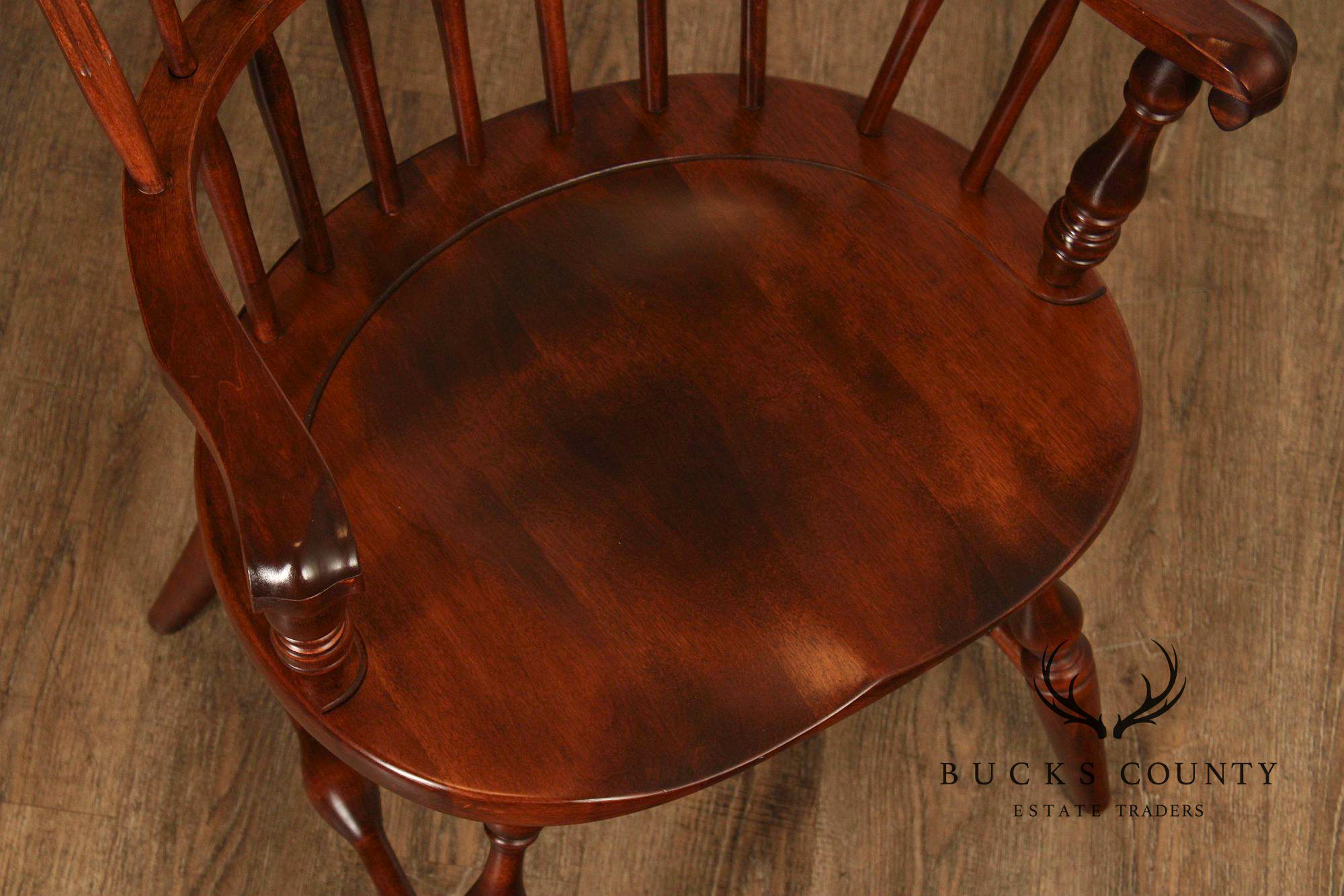Nichols & Stone Pair of Maple  Windsor Armchairs